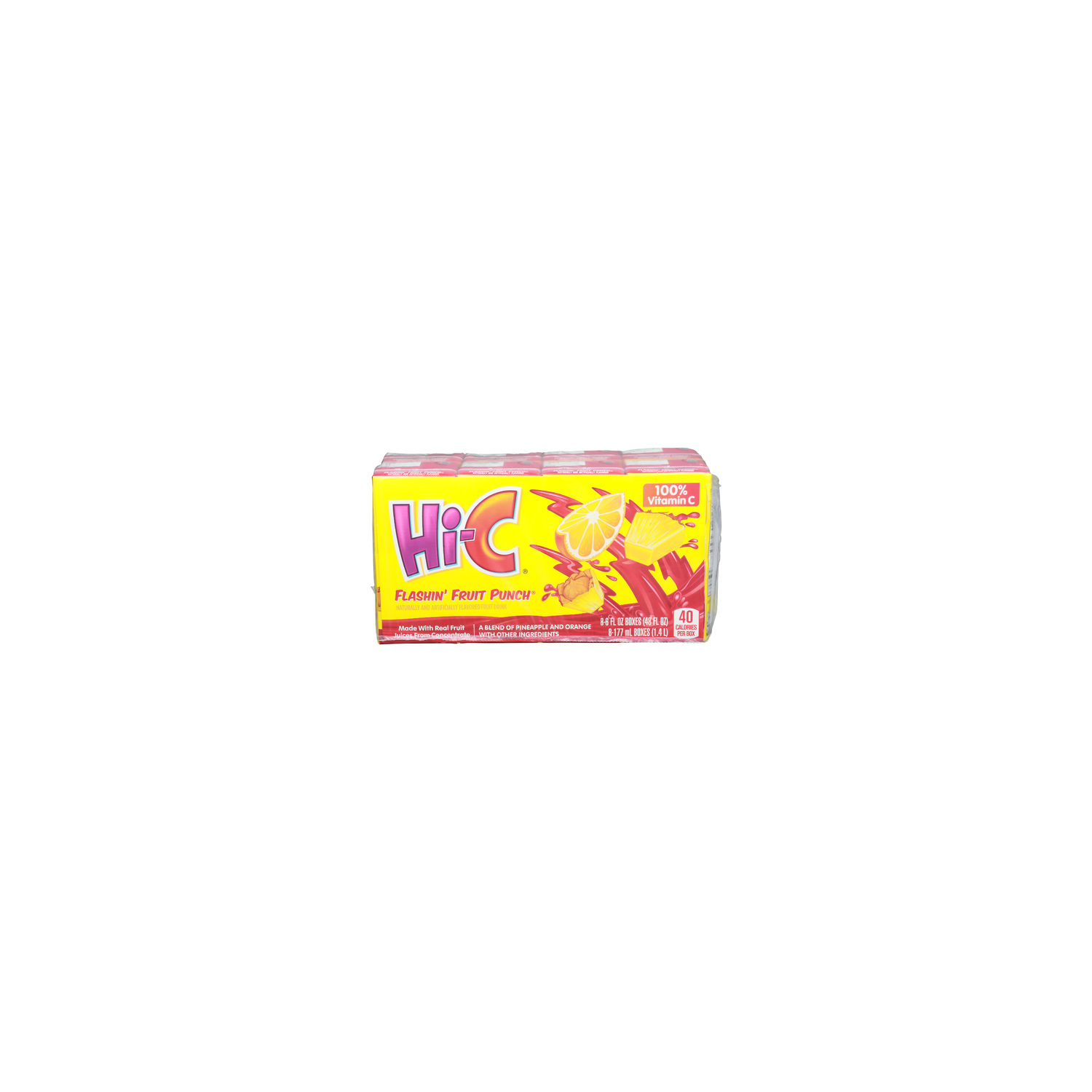 HI-C A Blend Of Pineapple And Orange With Other Ingredients Flashin' Fruit Punch - 6 Fluid Ounce - 8 Count Image 1 of 4