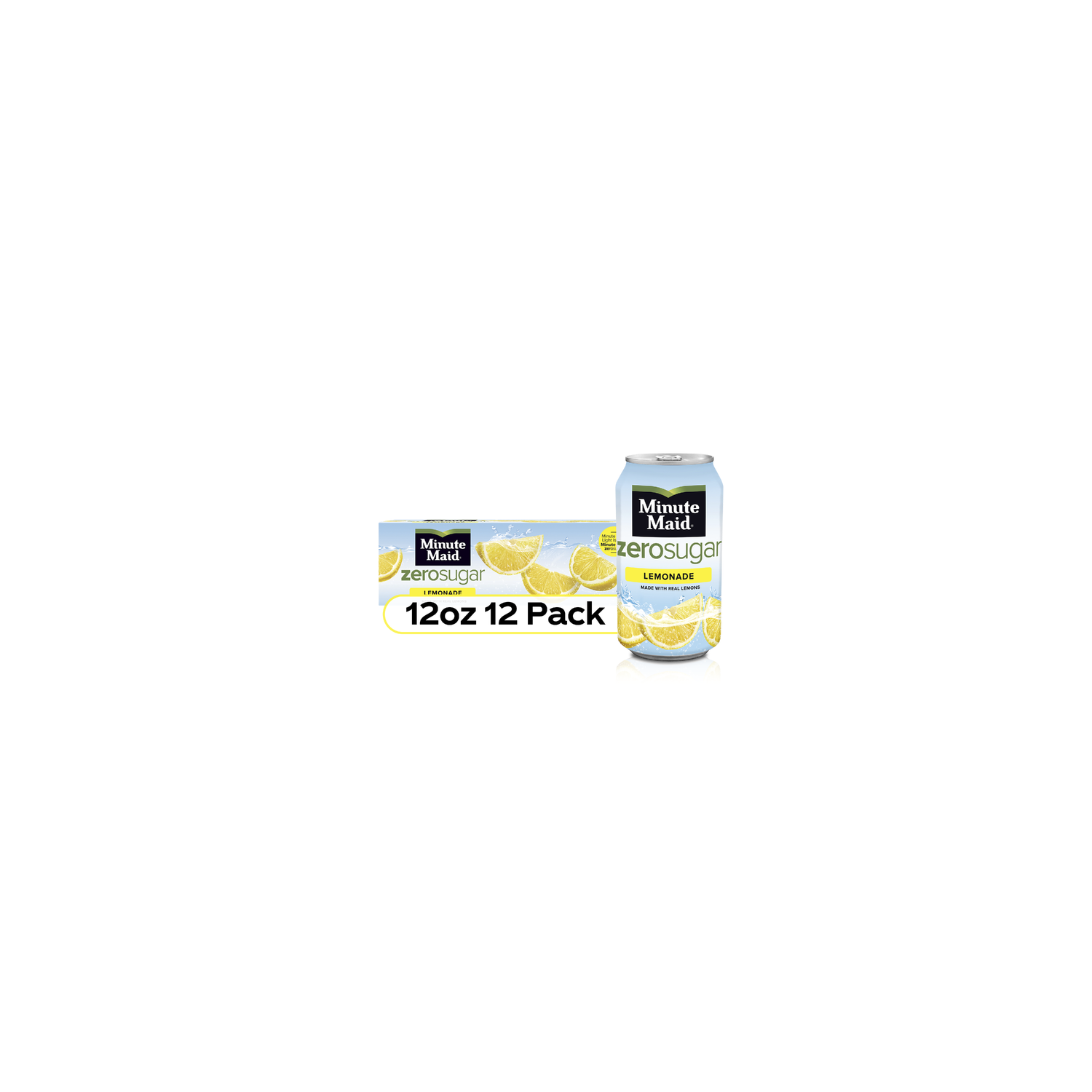 Minute Maid Zero Sugar Lemonade Fridge Pack Cans - 12 Fluid Ounce - 12 Count Image 1 of 4