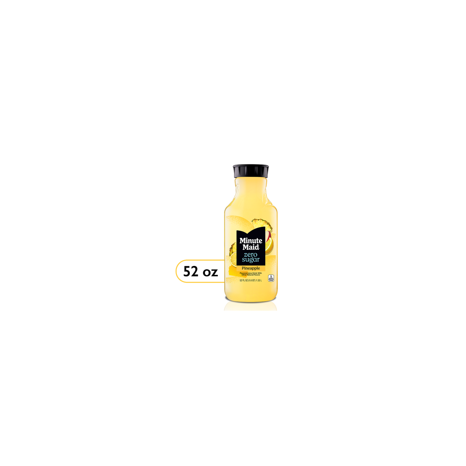 Minute Maid Zero Sugar Pineapple Juice Drink Bottle - 52 Fluid Ounce Image 1 of 4