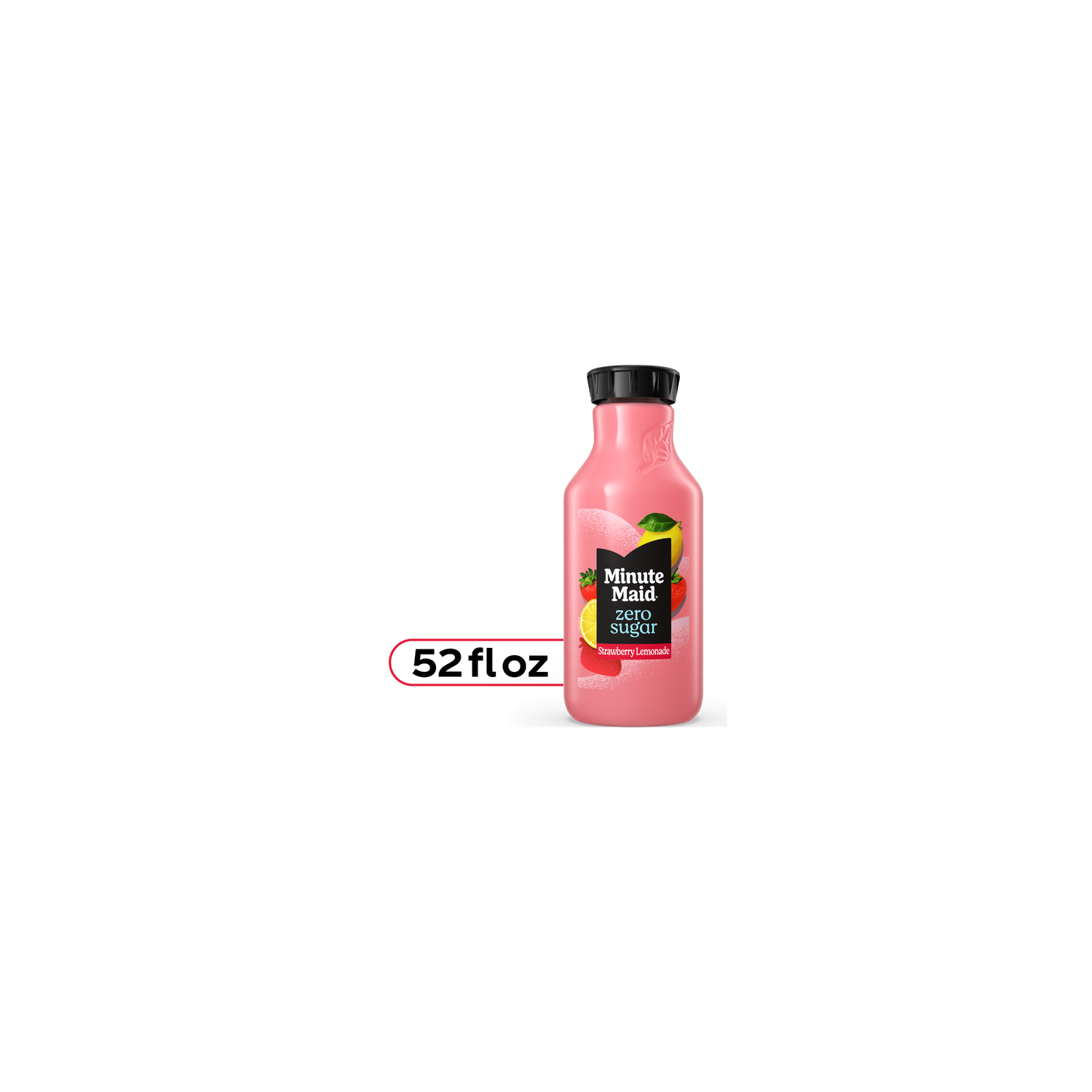 Minute Maid Zero Sugar Strawberry Lemonade Bottle - 52 Fluid Ounce Image 1 of 4
