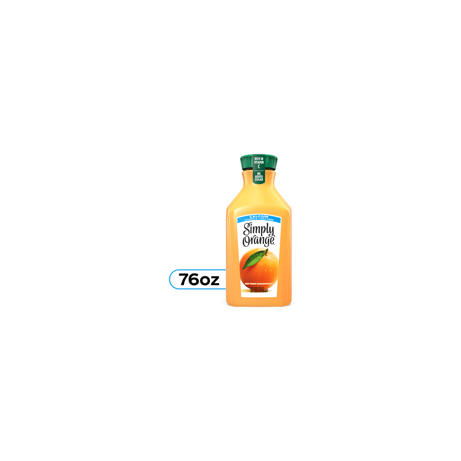 Simply Calcium Orange Juice Bottle - 76 Fluid Ounce Image 1 of 4