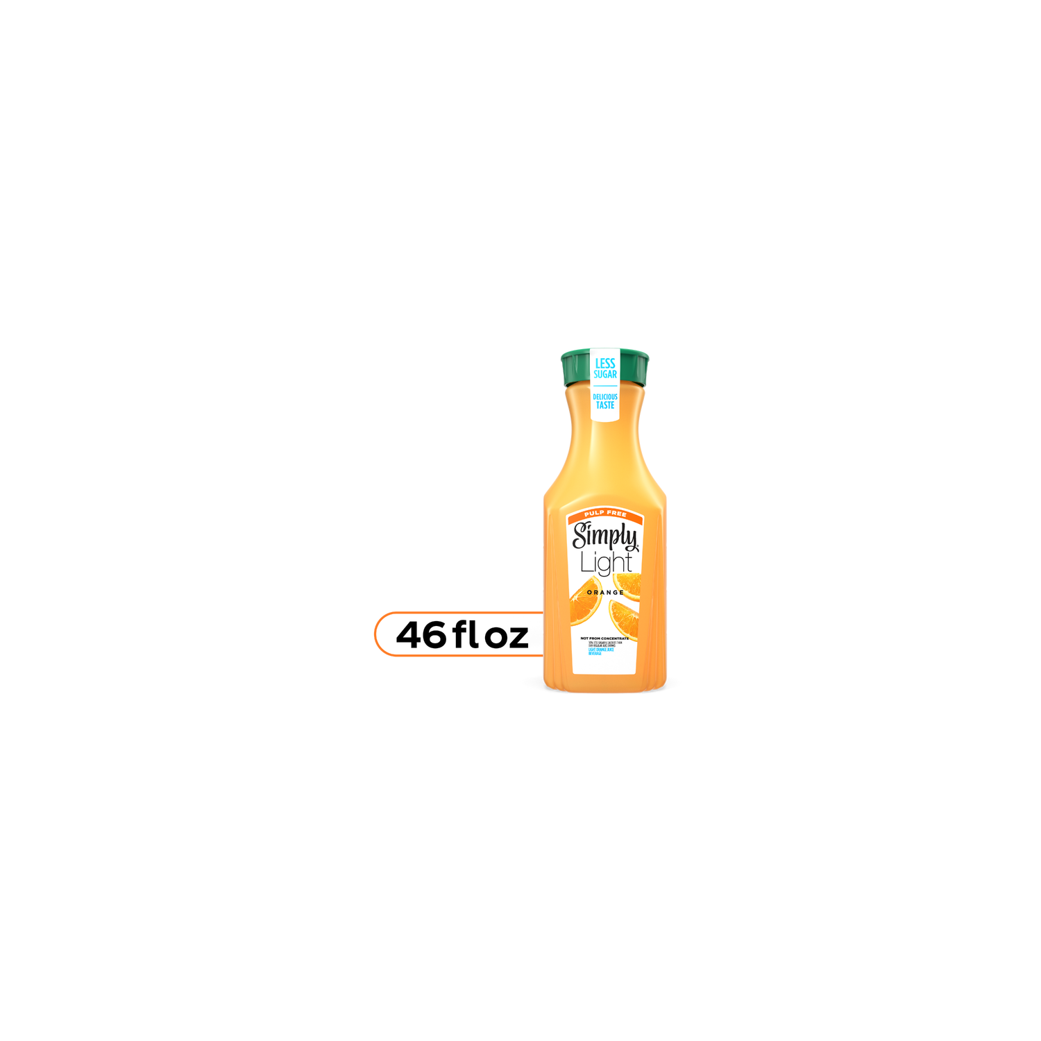Simply Light Pulp-Free Orange Juice Bottle - 46 Fluid Ounce Image 1 of 4