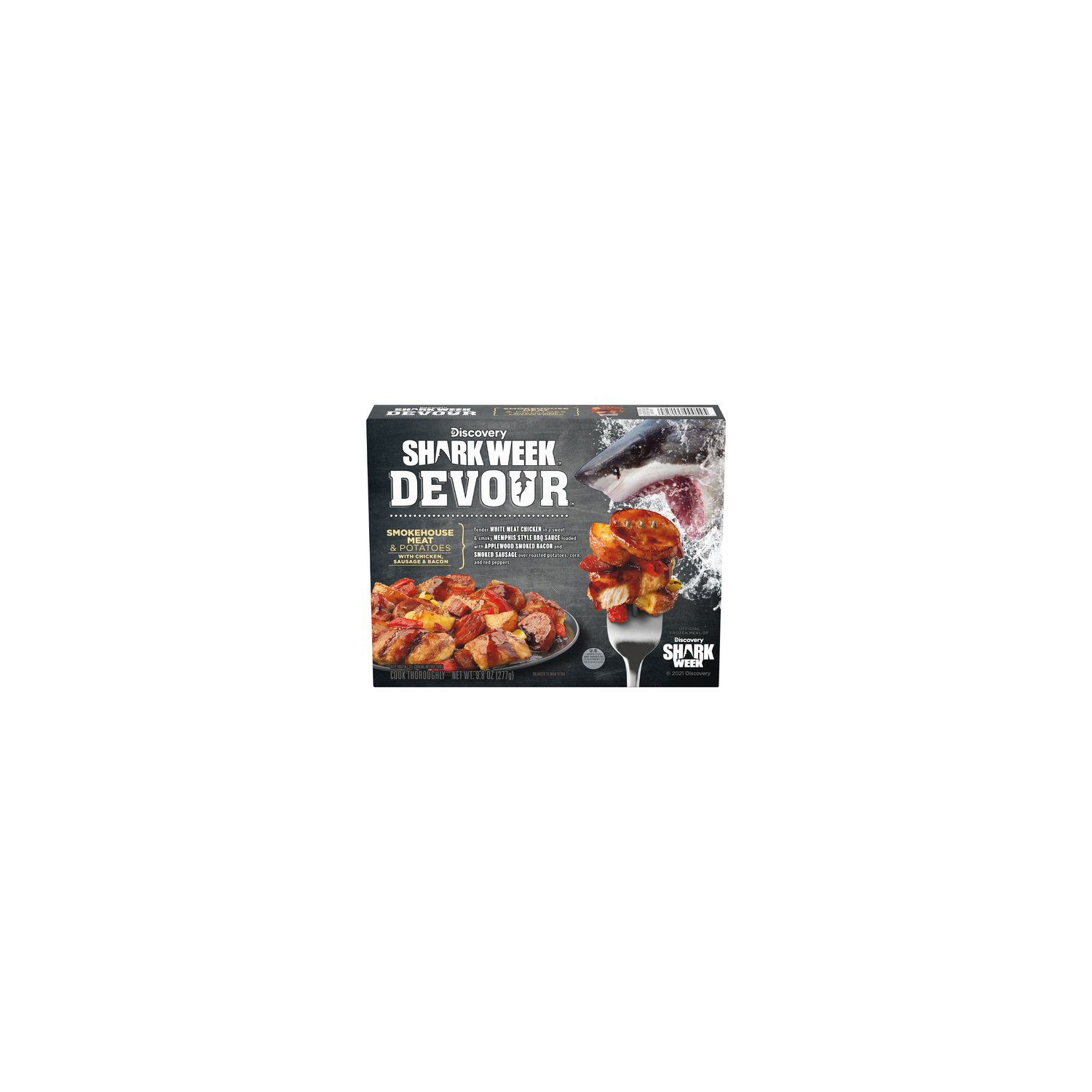 Devour Smokehouse Meat & Potatoes With Chicken, Sausage & Bacon In Memphis Style BBQ Sauce Frozen Meal, Box - 9.8 Ounce Image 1 of 2