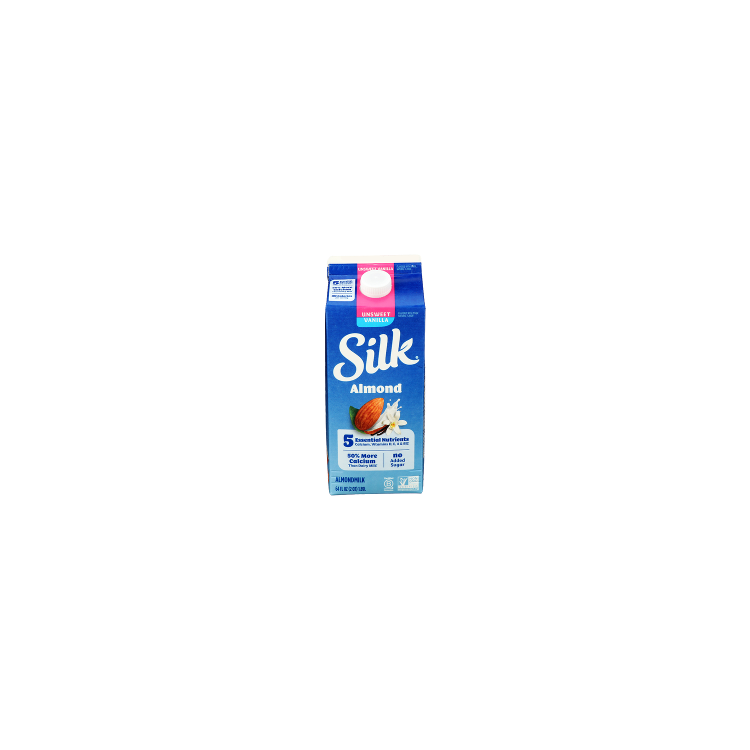 Silk Unsweetened Vanilla Almond - 64 Fluid Ounce Image 1 of 4