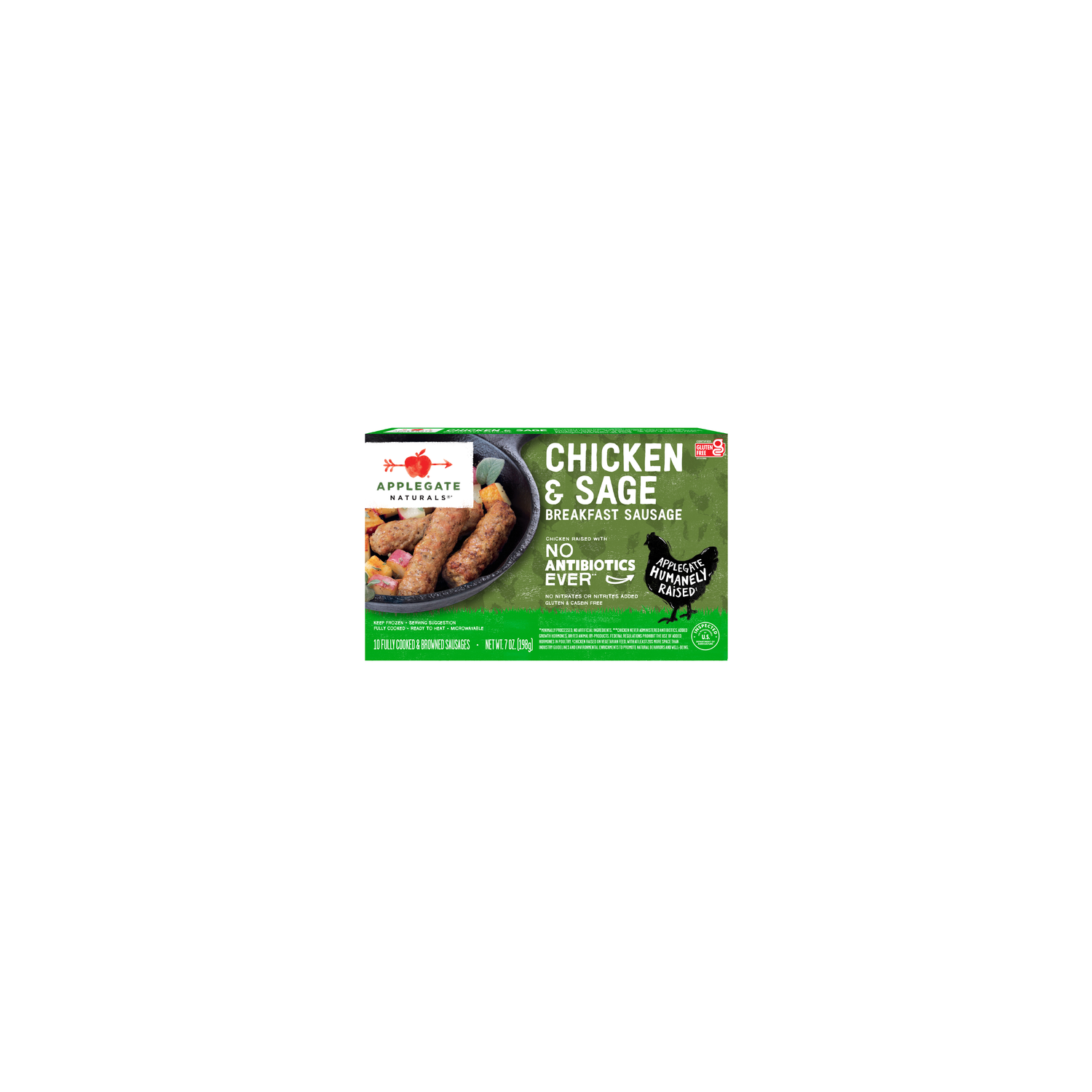 Applegate Naturals Chicken & Sage Breakfast Sausage Links - 0.7 Ounce - 10 Count Image 1 of 4