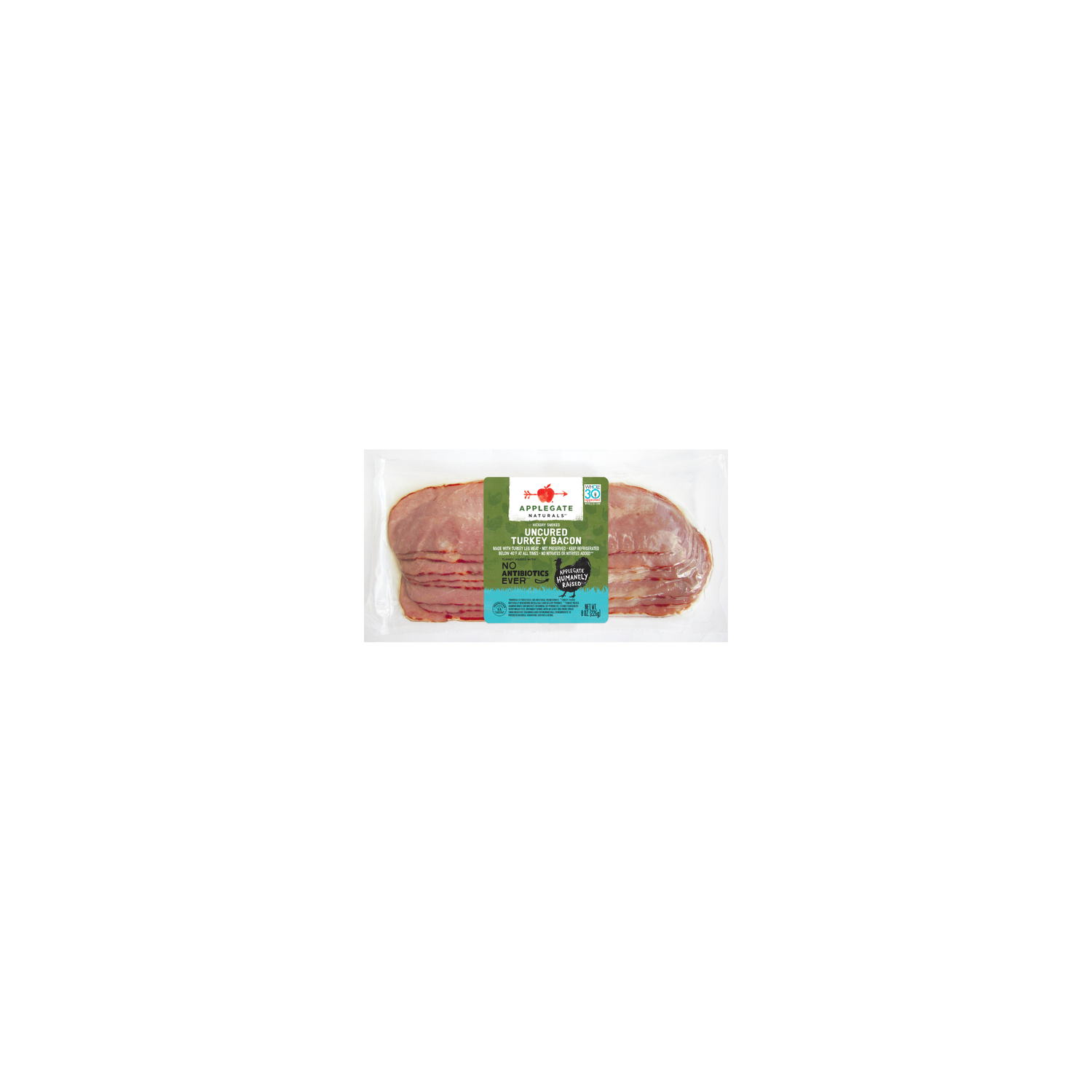 Applegate Naturals Uncured Turkey Bacon - 8 Ounce Image 1 of 2