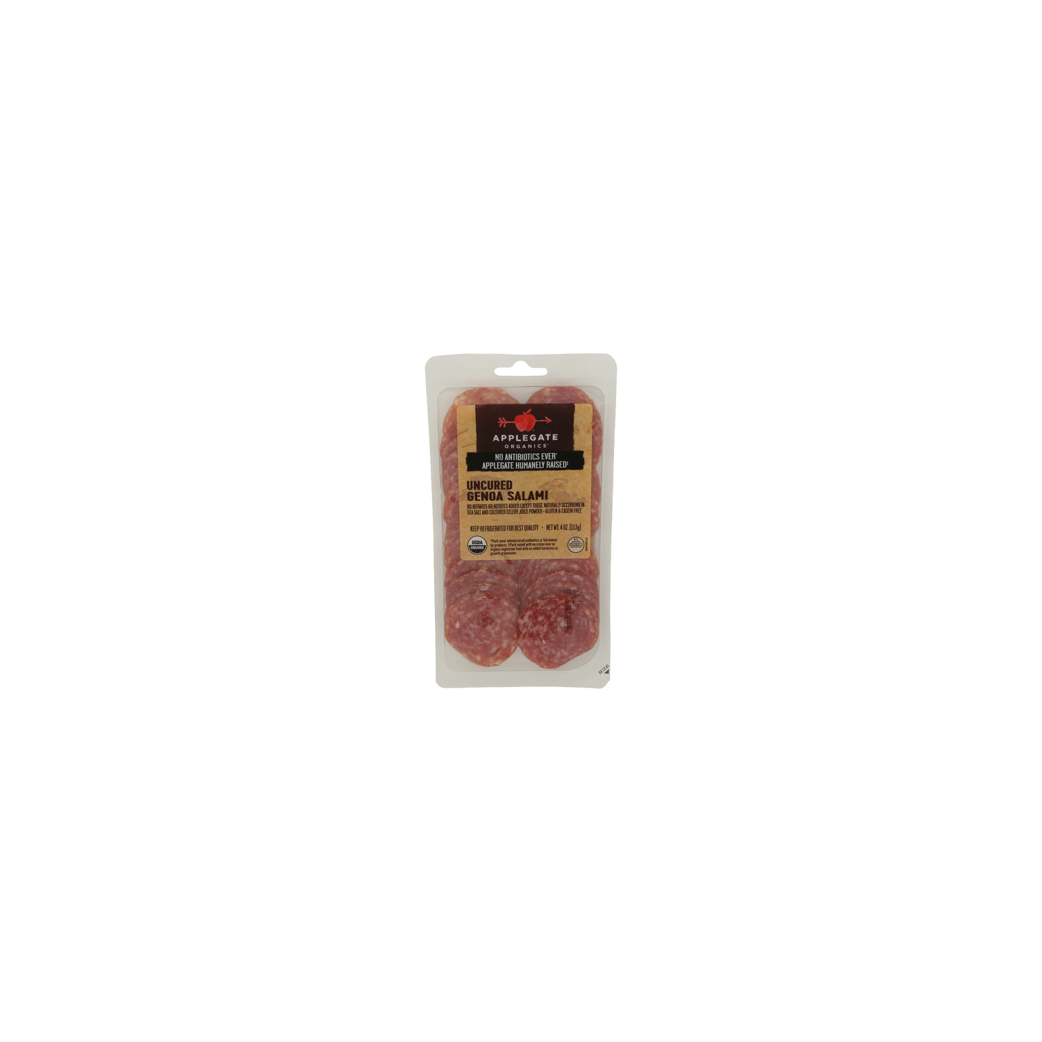 Applegate Organics Uncured Genoa Salami - 4 Ounce Image 1 of 4