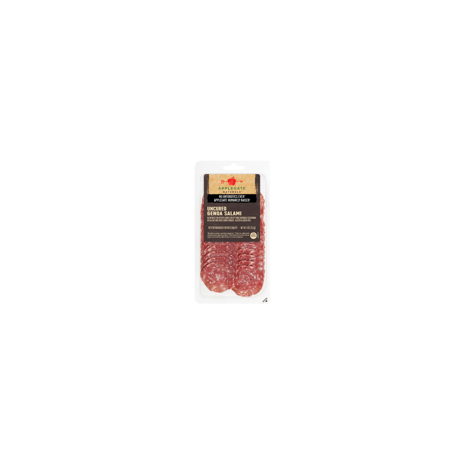 Applegate Naturals Uncured Genoa Salami - 4 Ounce Image 1 of 6