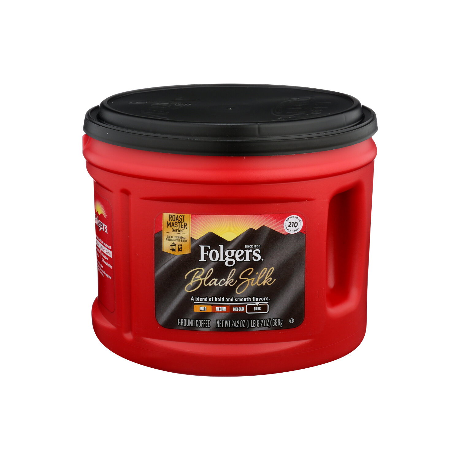 Folgers Black Silk Ground Coffee - 22.6 Ounce Image 1 of 3