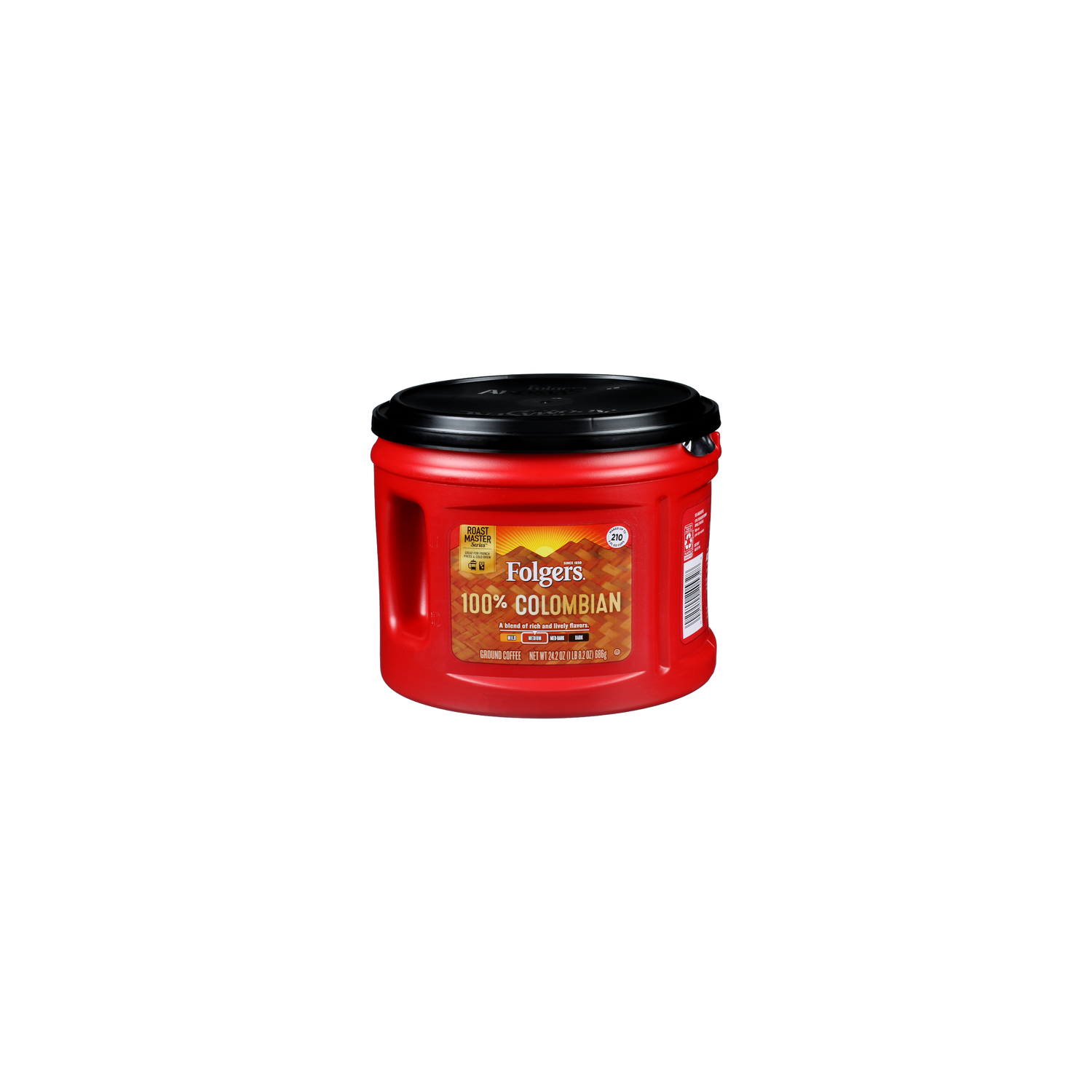 Folgers Medium Ground 100% Colombian - 24.2 Ounce Image 1 of 3