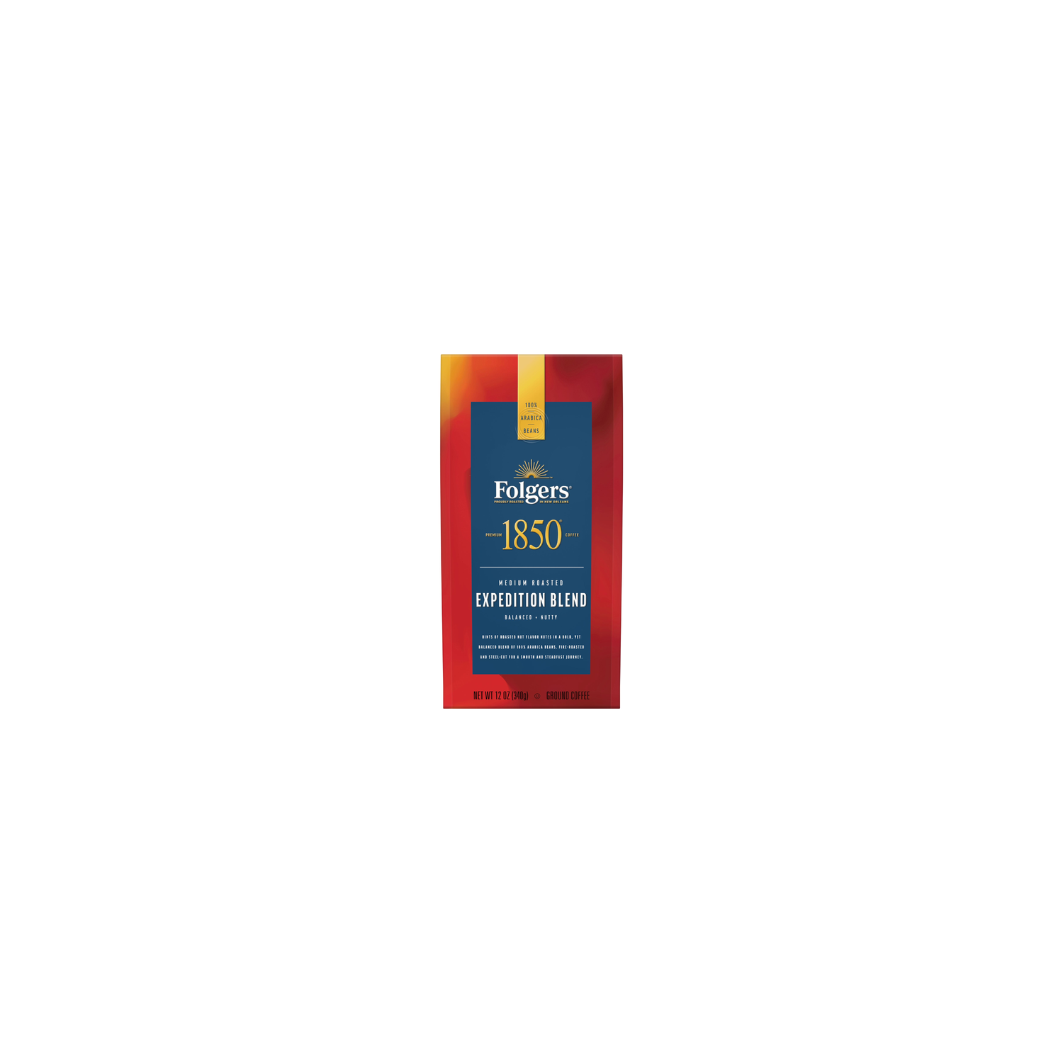 Folgers 1850 Ground Expedition Blend Medium - 12 Ounce Image 1 of 4