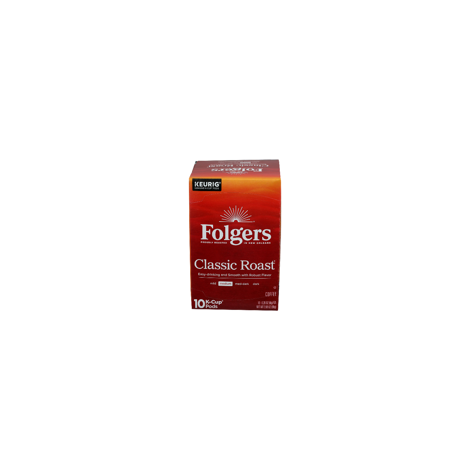 Folgers Classic Medium Roast Coffee K-Cup - 0.28 Ounce - 10 Count Image 1 of 3