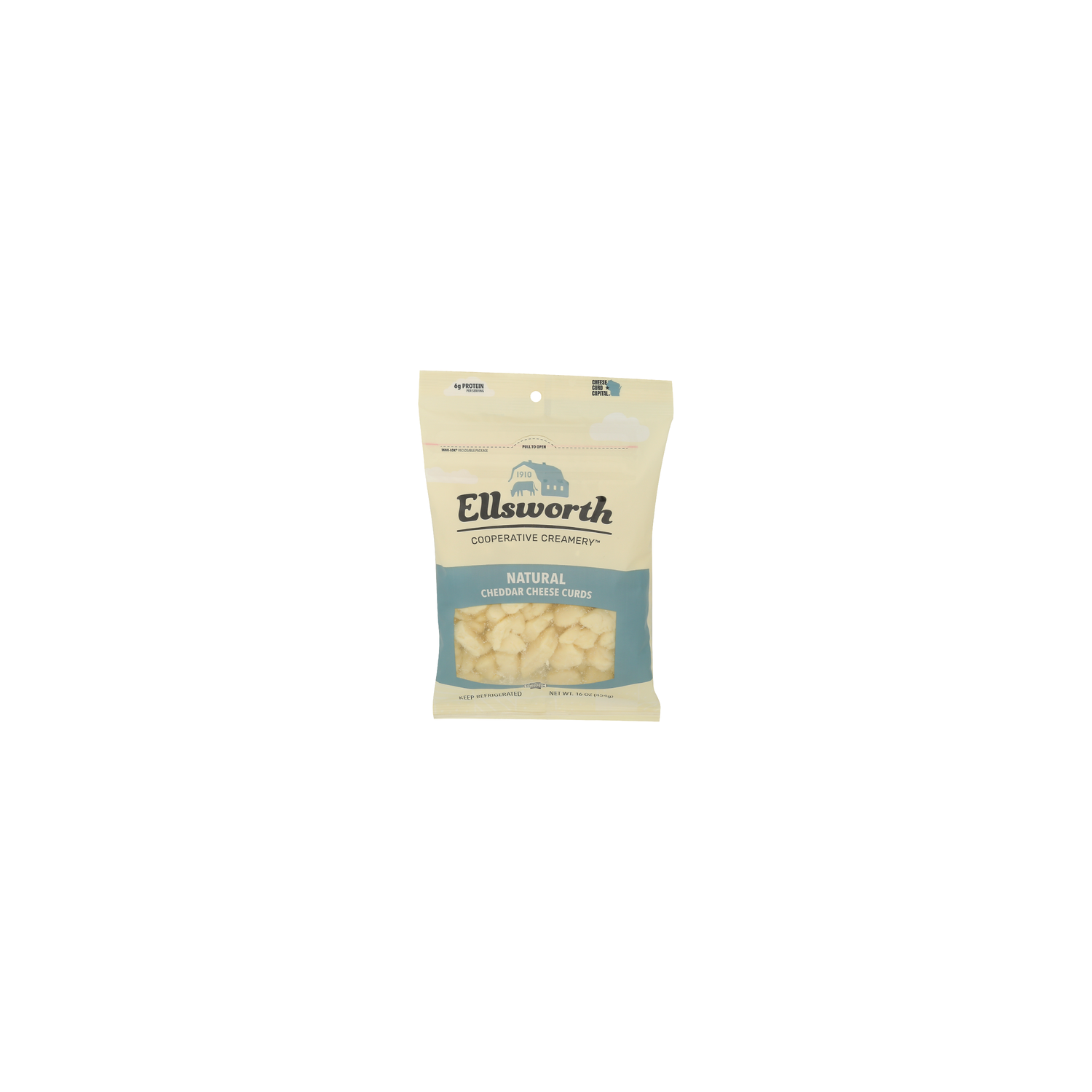 Ellsworth White Cheddar Natural Cheese Curds - 16 Ounce Image 1 of 4