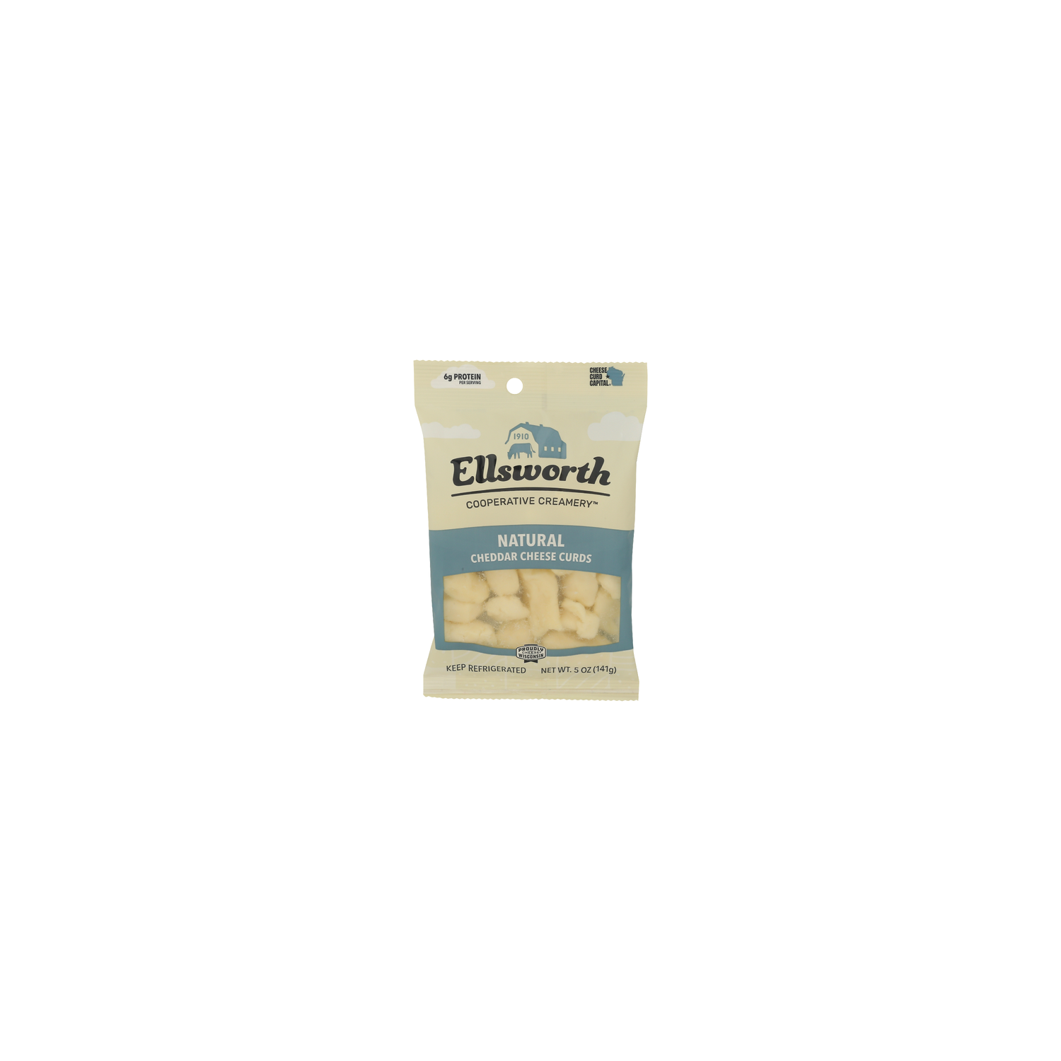 Ellsworth White Cheddar Natural Cheeese Curd Cheese Curds - 5 Ounce Image 1 of 4