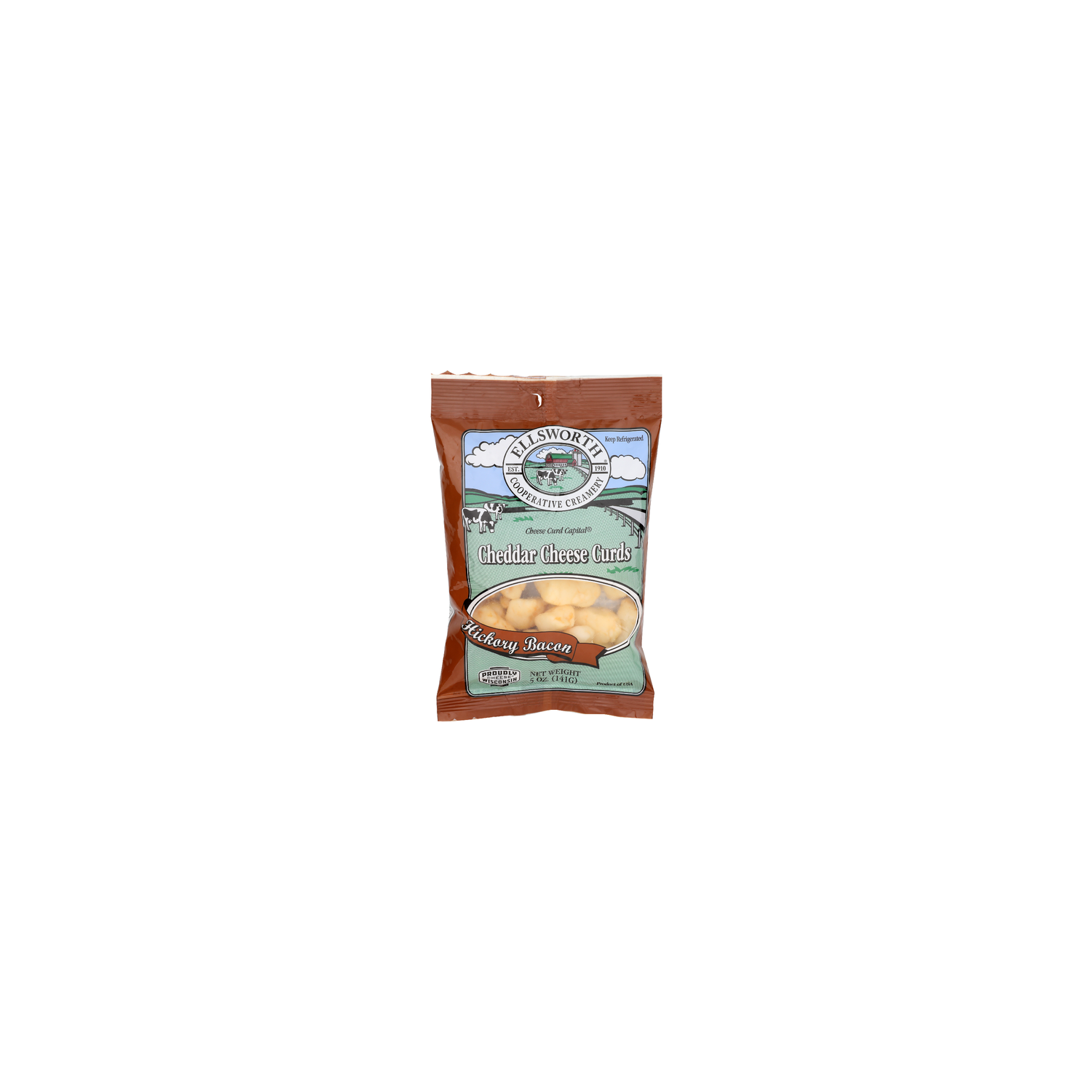 Ellsworth Cooperative Creamery Hickory Bacon Cheddar Cheese Curds - 5 Ounce Image 1 of 4