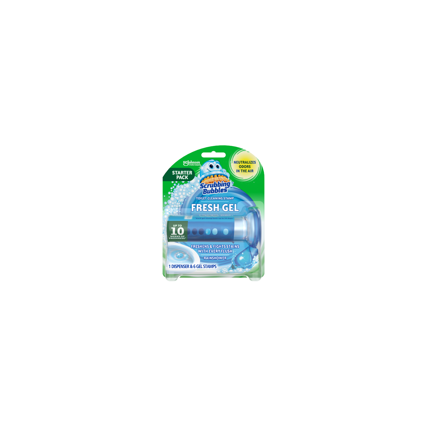 Scrubbing Bubbles Fresh Gel Automatic Toilet Bowl Cleaner, Rainshower - 1.34 Ounce Image 1 of 2