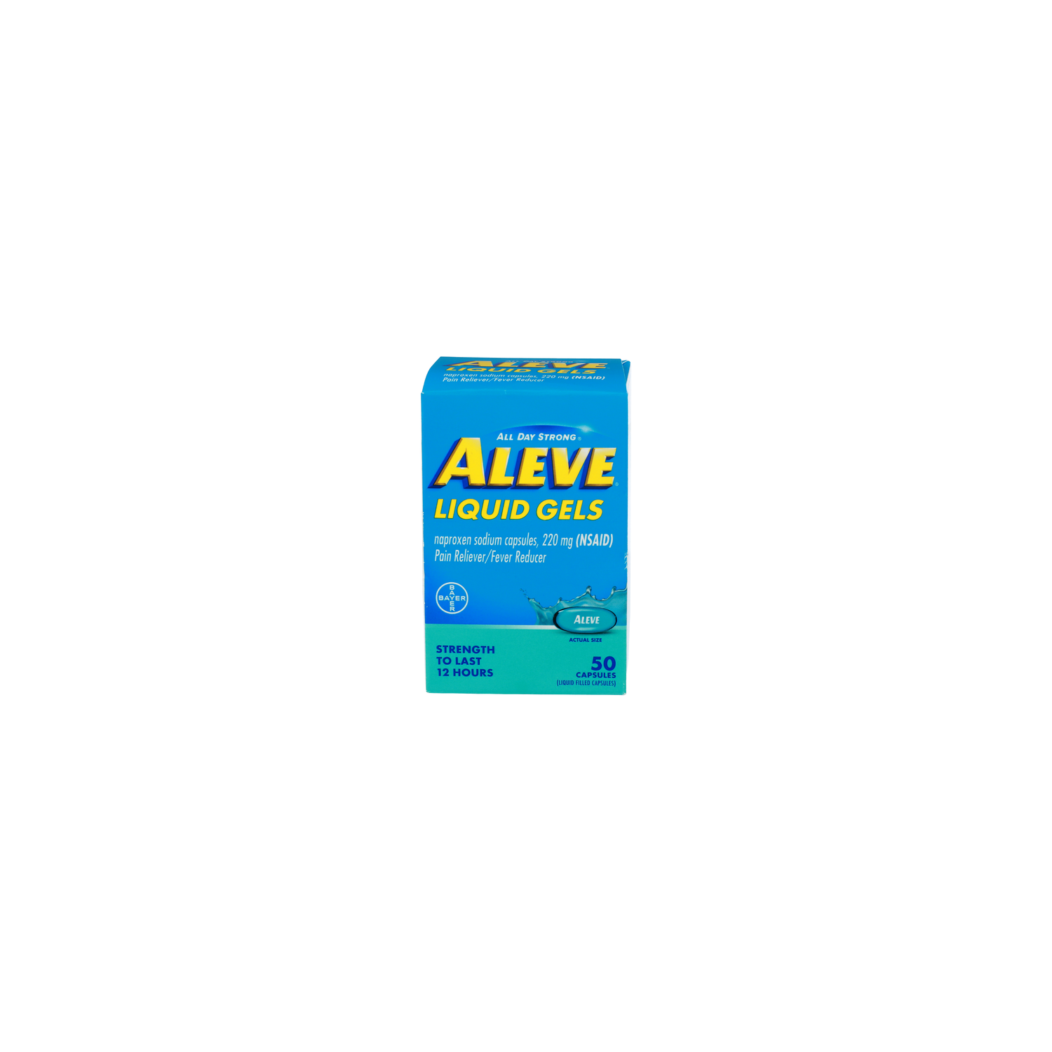 Aleve Naproxen Sodium Tables, Nsaid Capsules - 50 Count Image 1 of 4