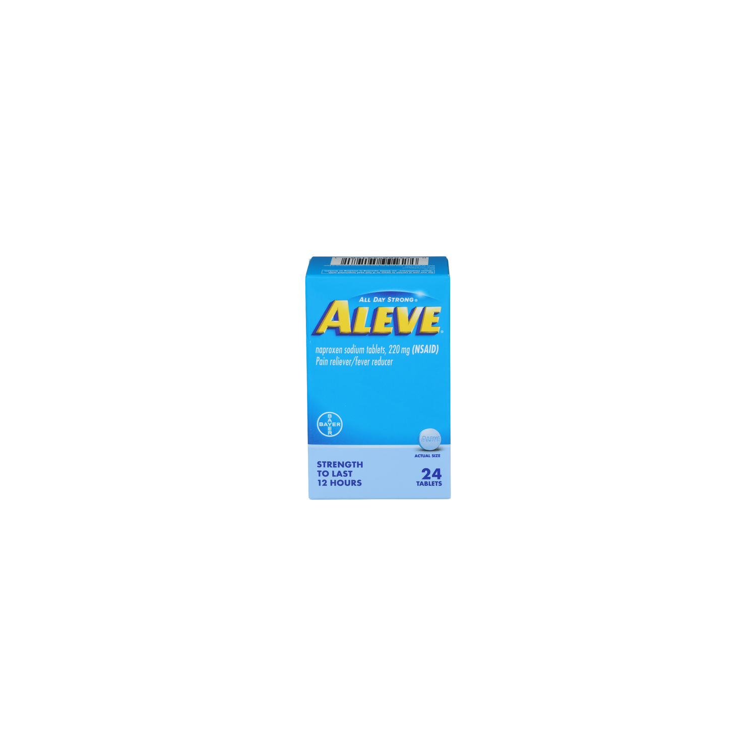 Aleve Pain & Fever Relief Naproxen 220 mg - 24 Count Image 1 of 4