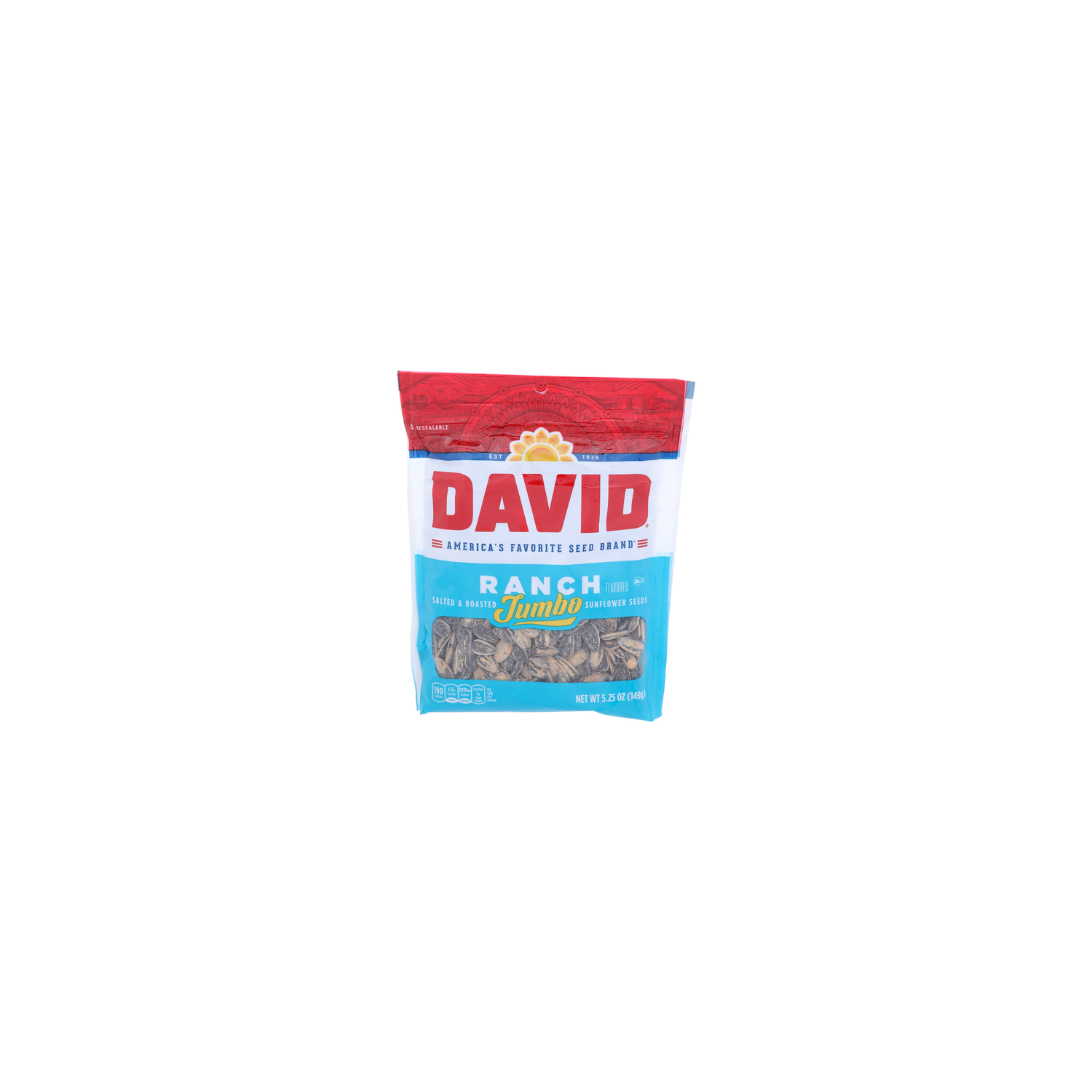 David Ranch Flavored Jumbo Salted & Roasted Sunflower Seeds - 5.25 Ounce Image 1 of 4