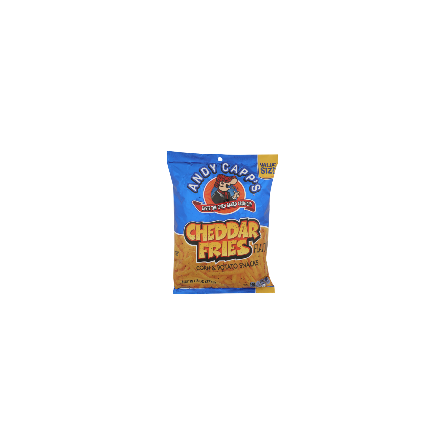 Andy CAPP's Cheddar Fries Flavored Corn & Potato Snacks - 8 Ounce Image 1 of 4