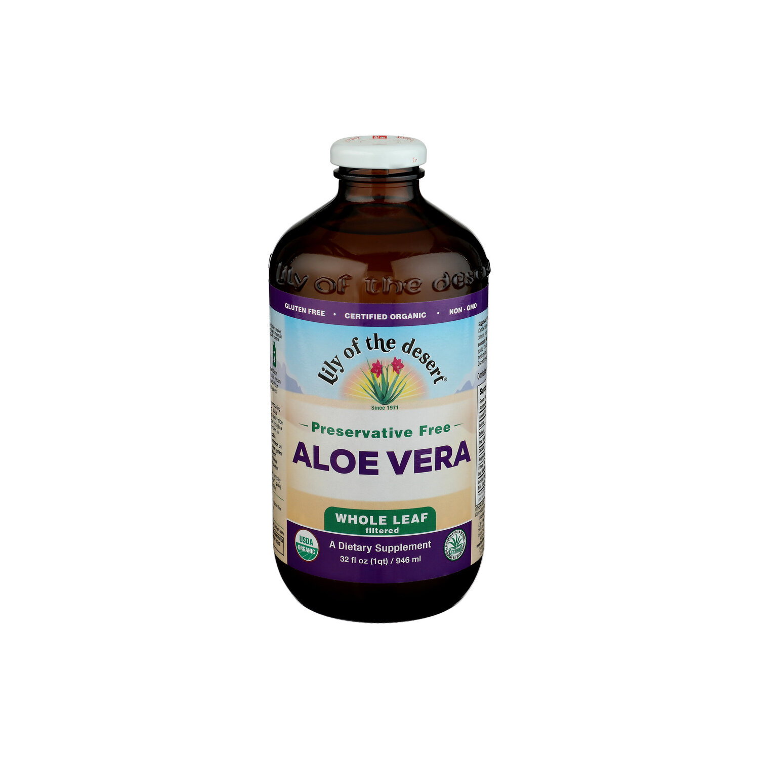 Lily Of The Desert Organic Whole Leaf Aloe Vera Juice - 32 Fluid Ounce Image 1 of 2