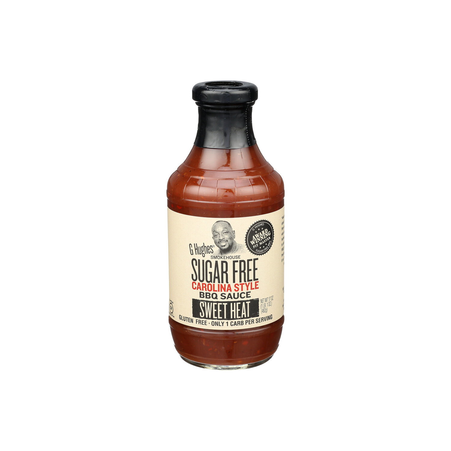 G Hughes Sauce BBQ Swt Heat Crolna - 17 Ounce Image 1 of 2