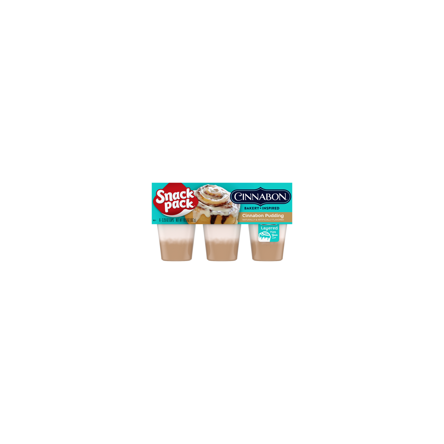 Snack Pack Cinnabon Bakery Inspired Flavored Pudding Cups - 19.5 Ounce Image 1 of 2