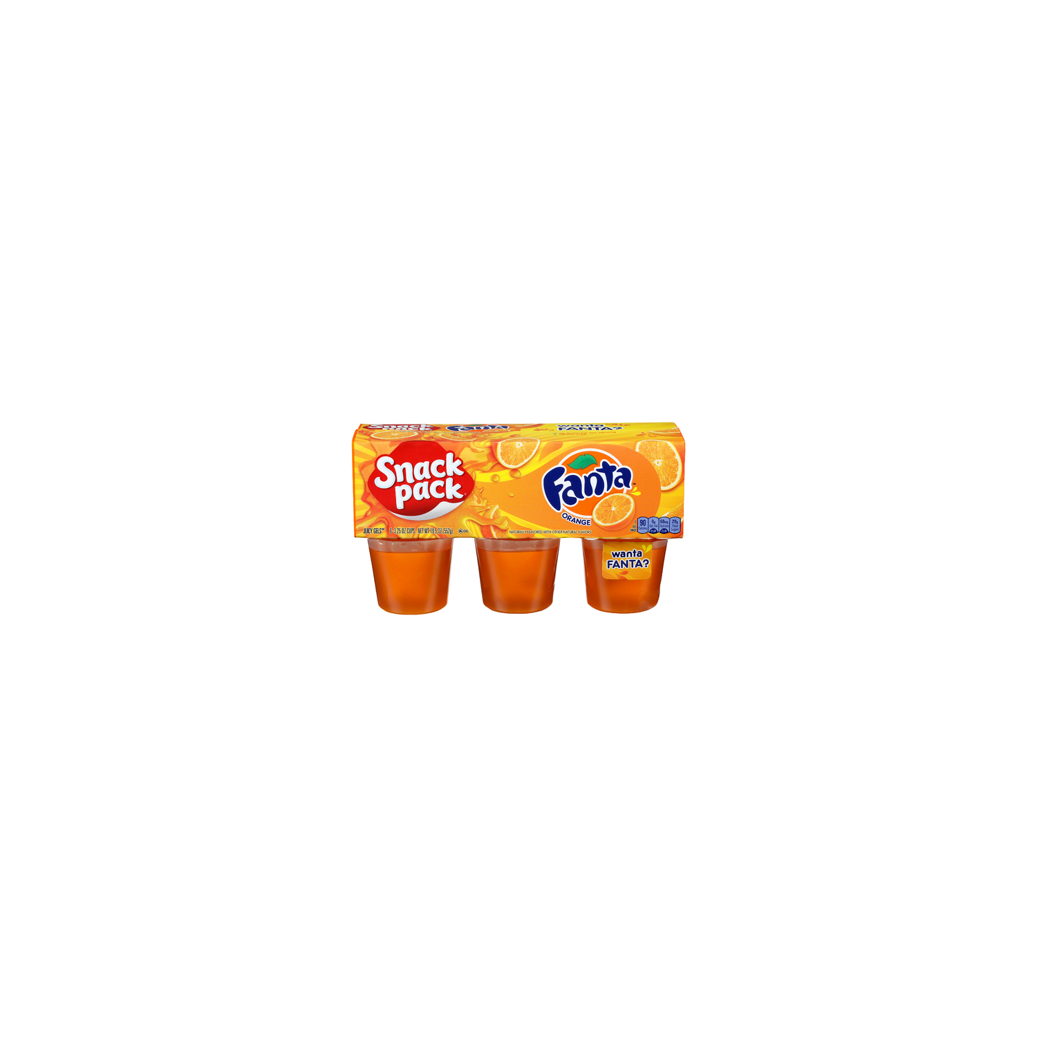 Snack Pack Orange Fanta Juicy Gels - 3.25 Ounce - 6 Count Image 1 of 4