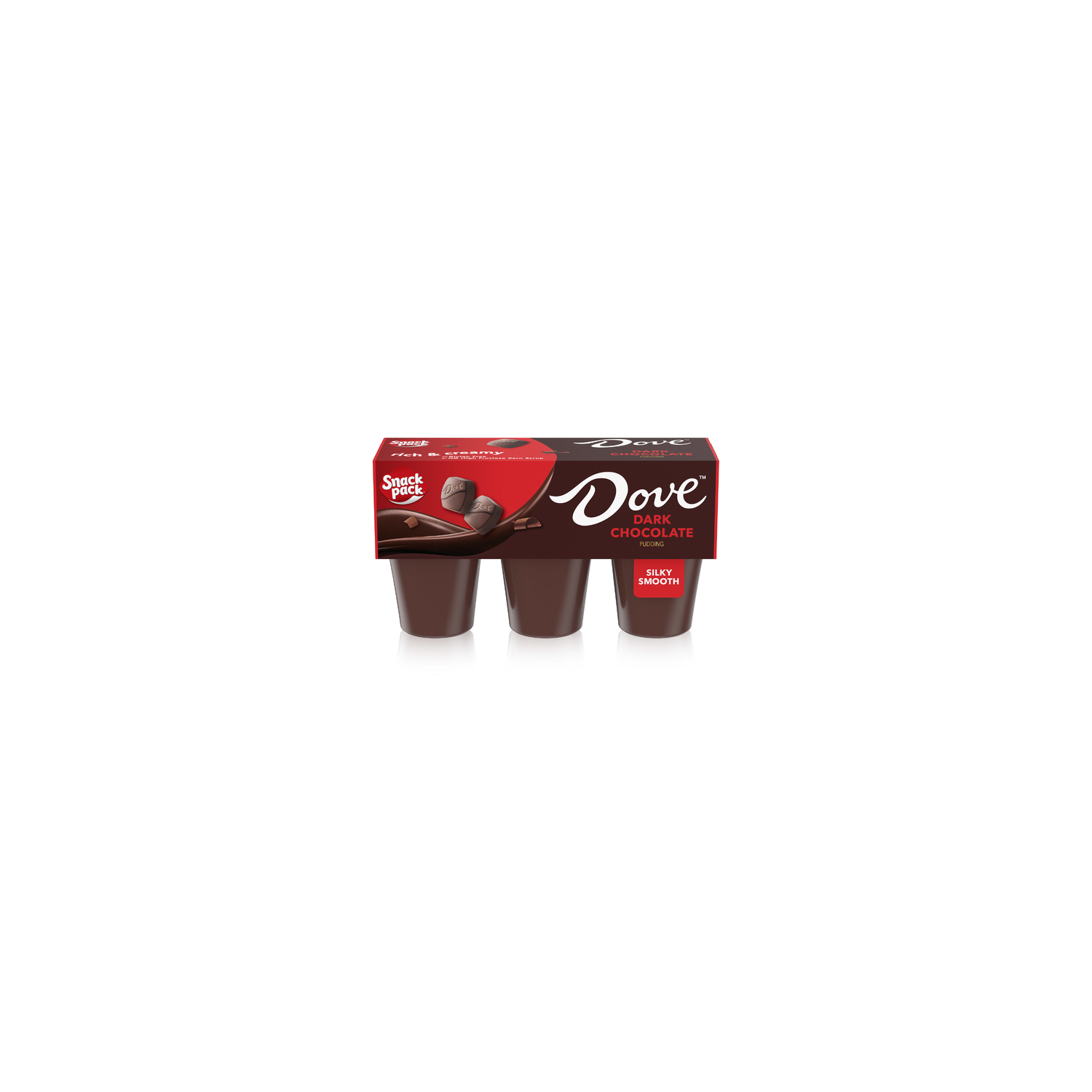 Snack Pack Dove Dark Chocolate Pudding Cups - 19.5 Ounce Image 1 of 4