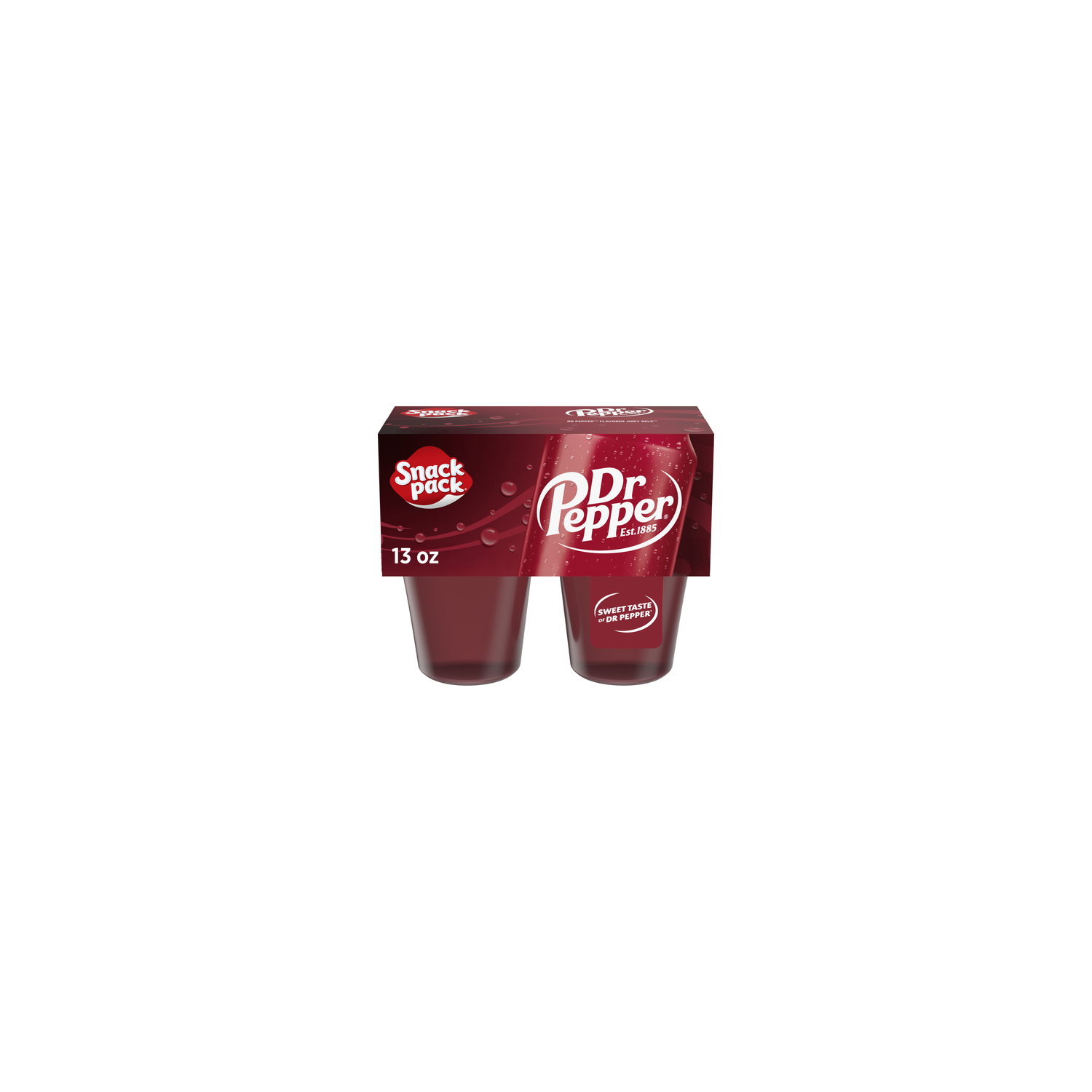 Snack Pack Dr Pepper Flavored Juicy Gel Cups, Lunchbox - 13 Ounce Image 1 of 4