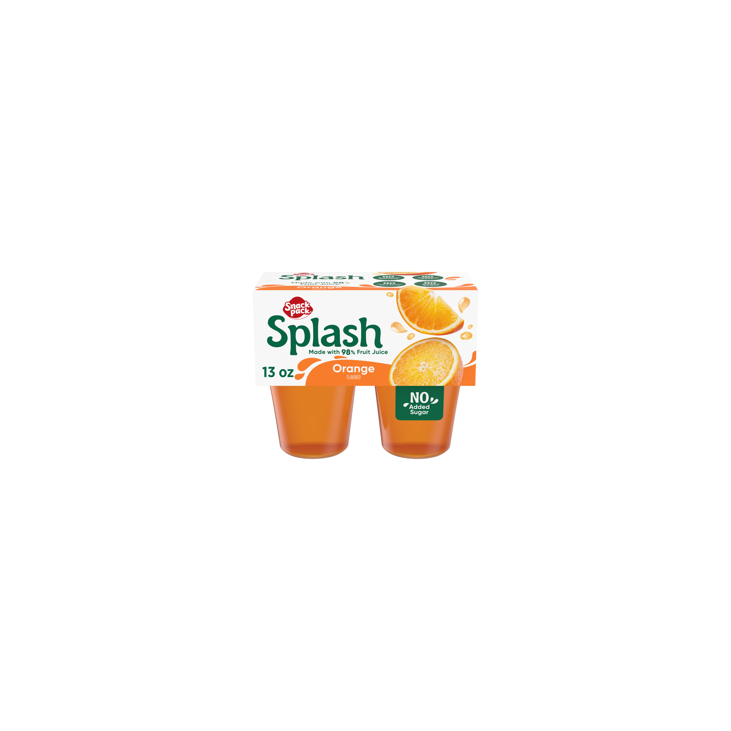 Snack Pack Splash Orange Flavored Juicy Gel Cups - 13 Ounce Image 1 of 4