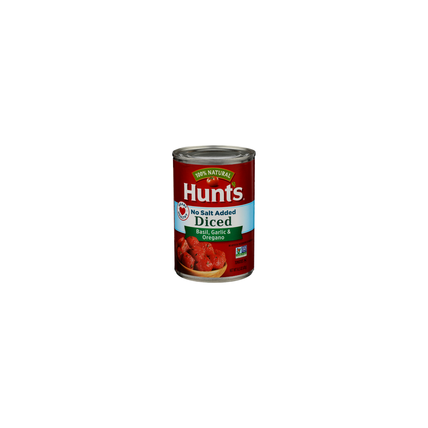 HUNT's Basil, Garlic & Oregano Diced Tomatoes - 14.5 Ounce Image 1 of 4