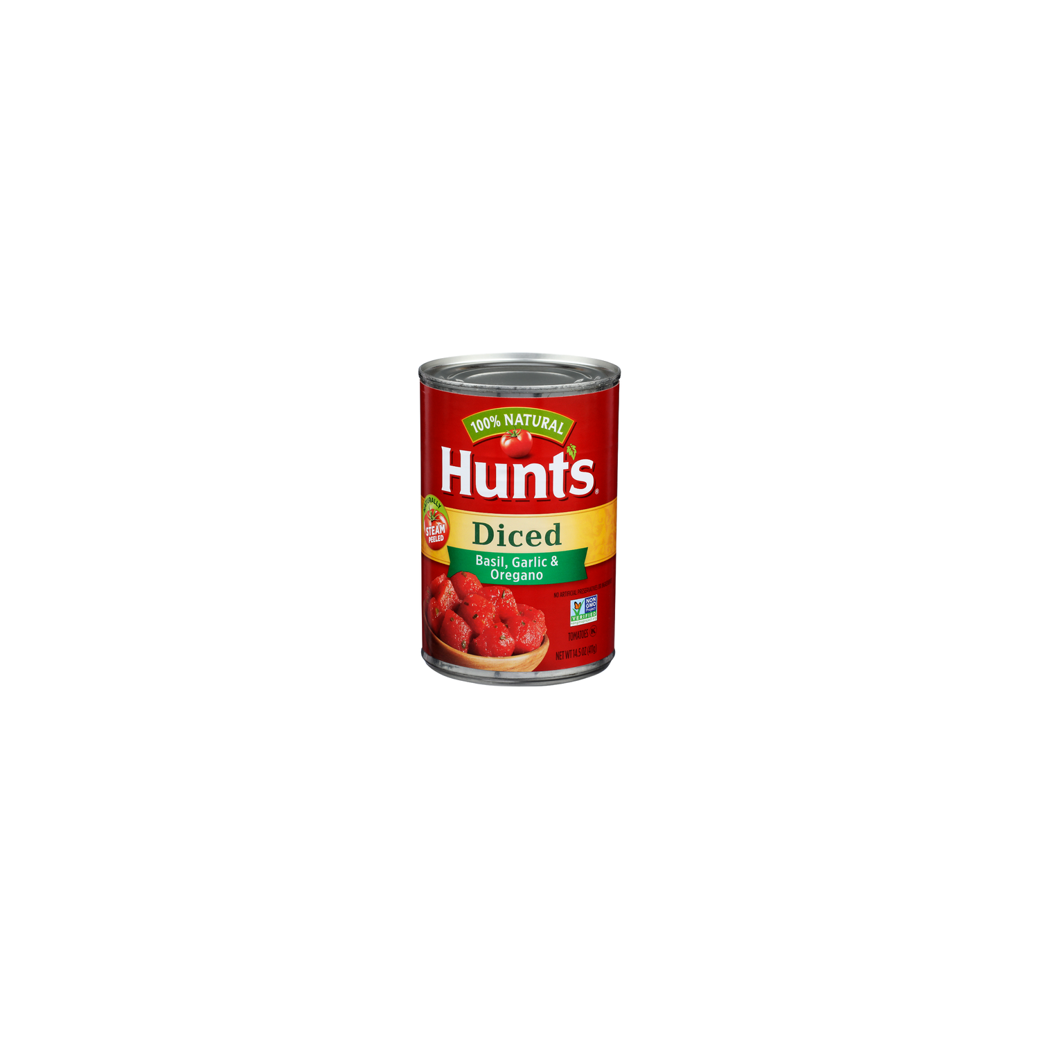 HUNT's Basil, Garlic & Oregano Diced Tomatoes - 14.5 Ounce Image 1 of 4