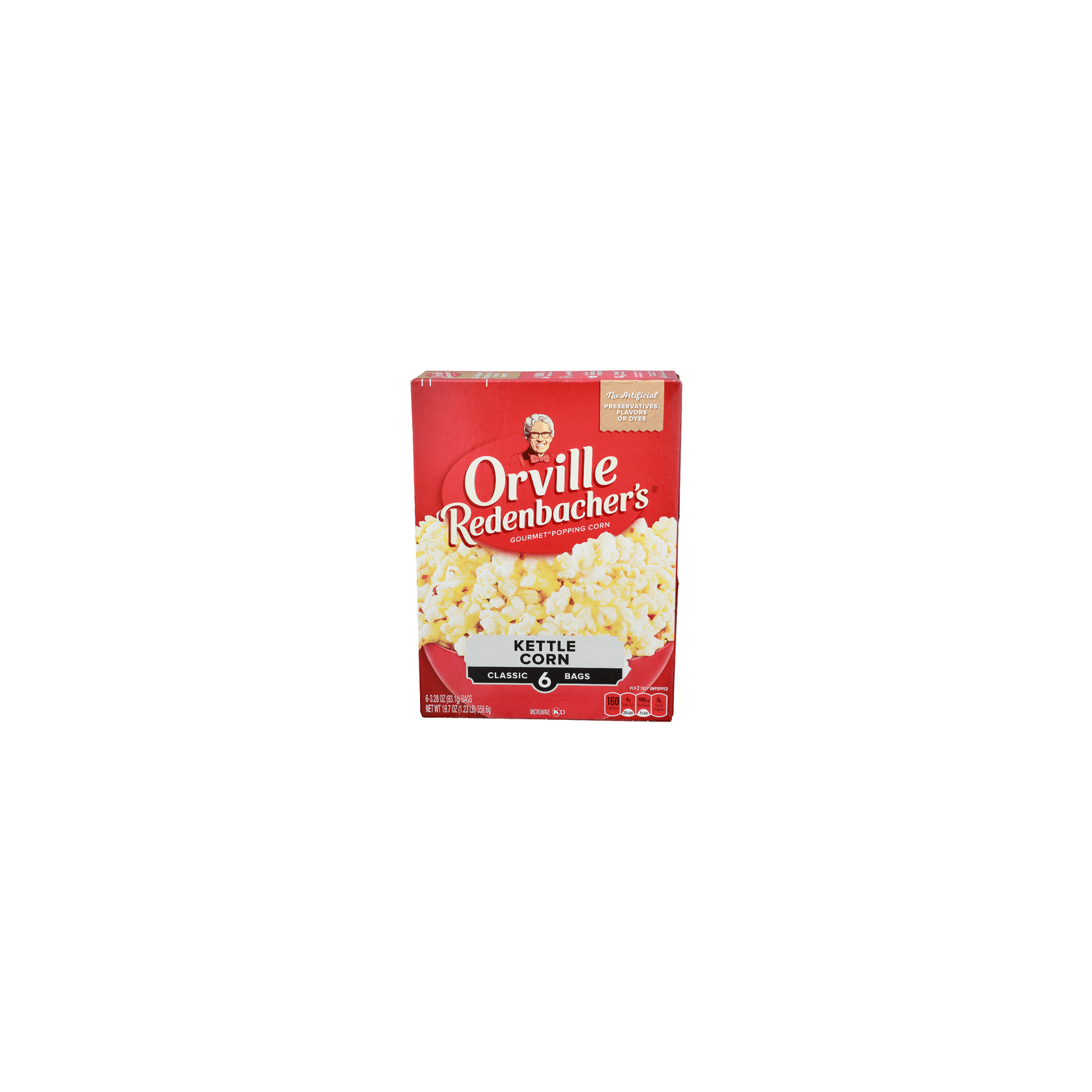 Orville REDENBACHER's Kettle Corn Popcorn - 3.283 Ounce - 6 Count Image 1 of 4