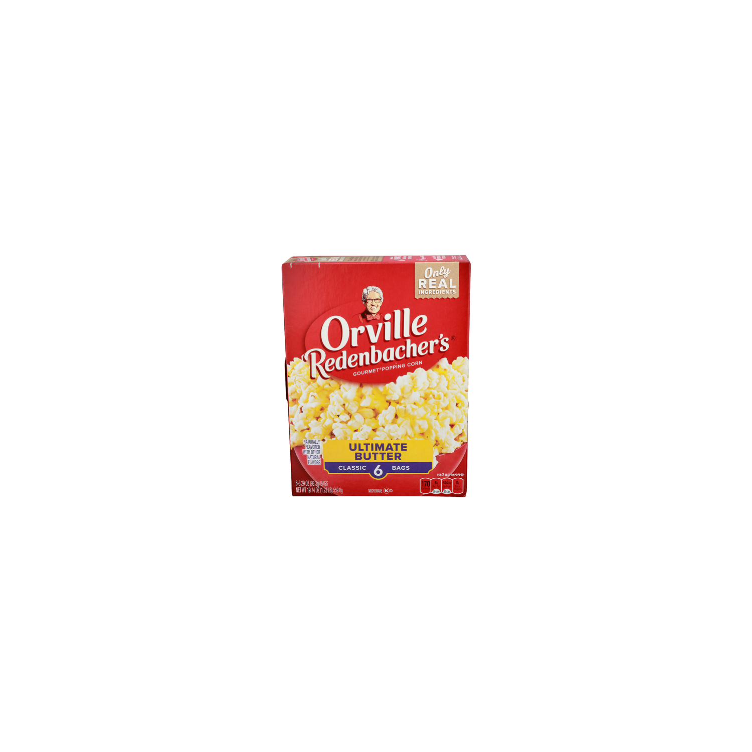Orville REDENBACHER's Ultimate Butter Gourmet Popping Corn - 3.29 Ounce - 6 Count Image 1 of 4