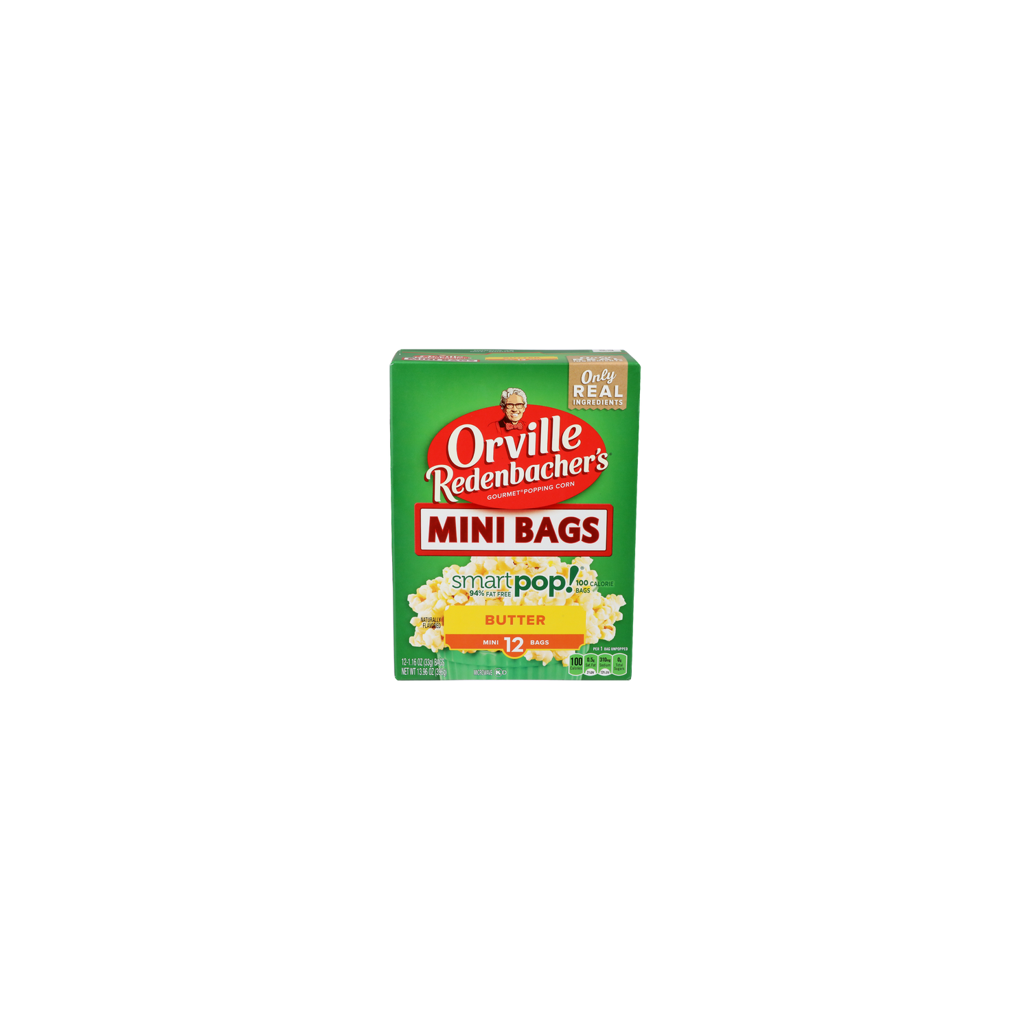 Orville REDENBACHER's Butter Mini Bags Smart Pop! - 1.163 Ounce - 12 Count Image 1 of 4