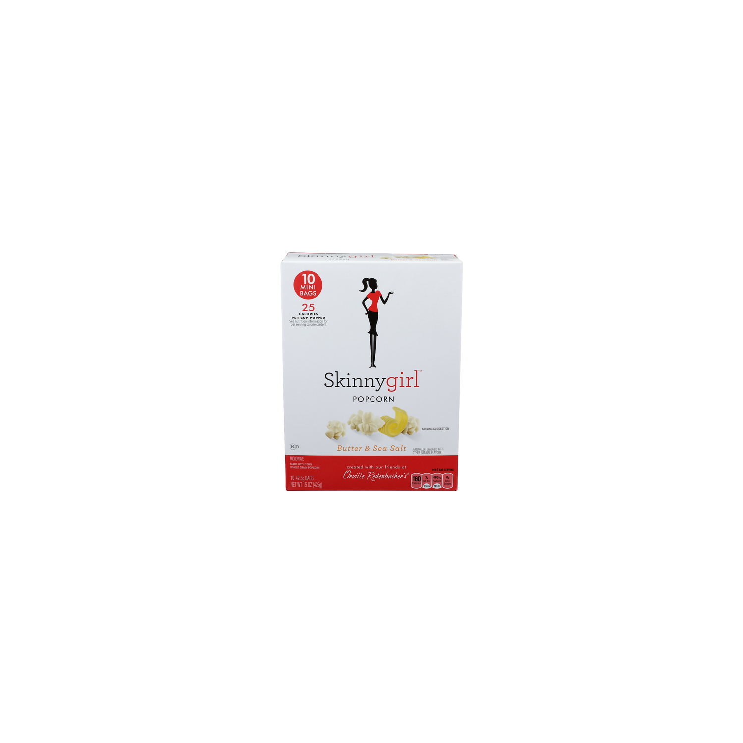Skinnygirl Butter & Sea Salt Popcorn - 1.5 Ounce - 10 Count Image 1 of 4