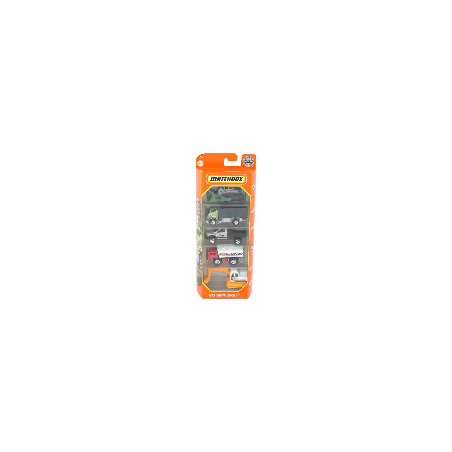 Mattel Matchbox Mbx Construction III Car Toy - 5 Count Image 1 of 2
