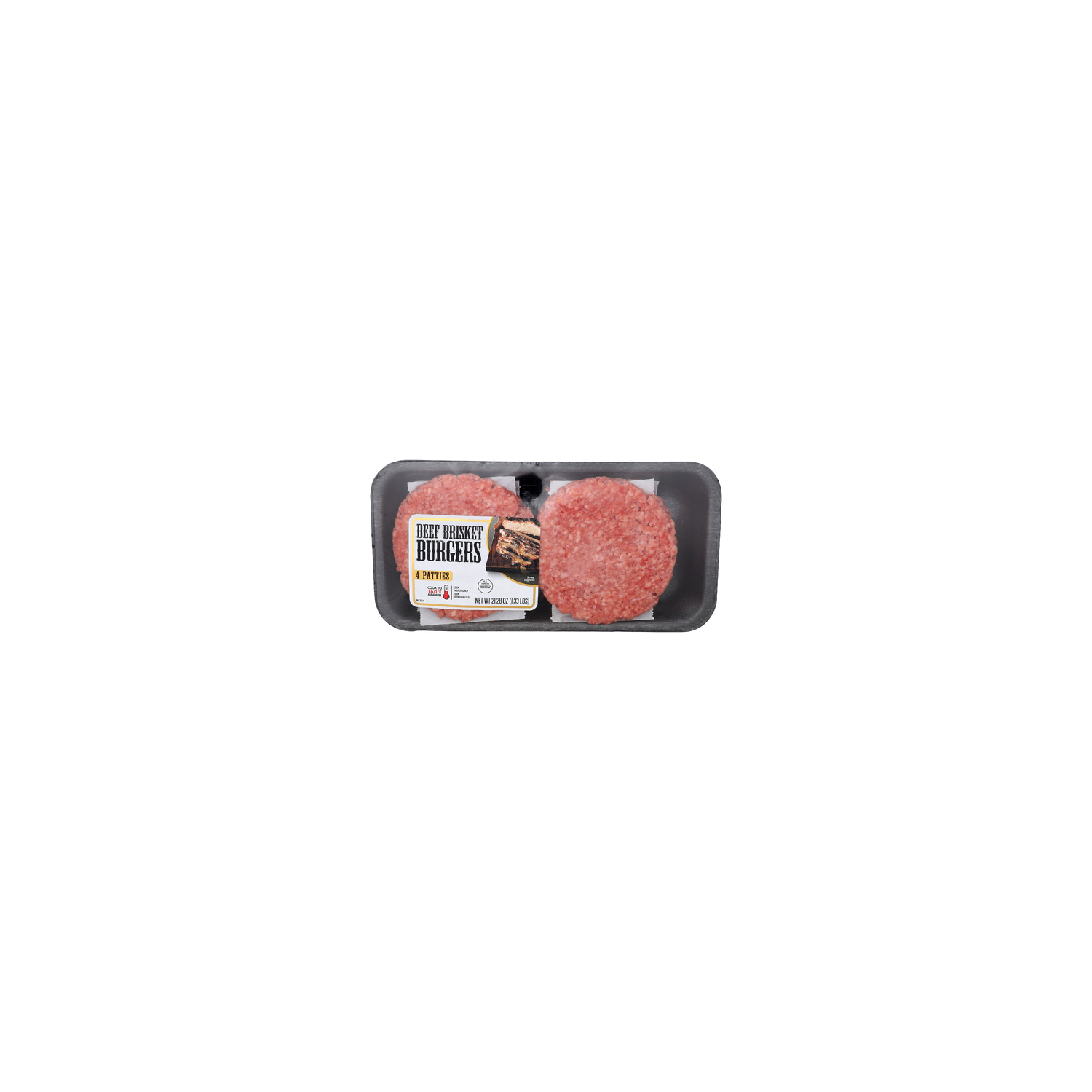 Beef Brisket Burgers - 5.32 Ounce - 4 Count Image 1 of 4