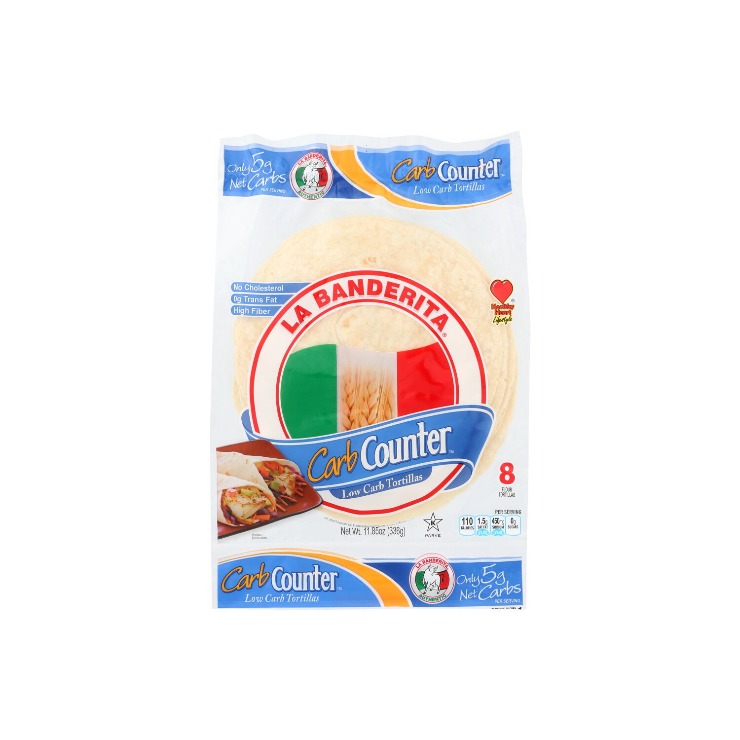 La Banderita Carb Counter Low Tortillas - 1.481 Ounce - 8 Count Image 1 of 2
