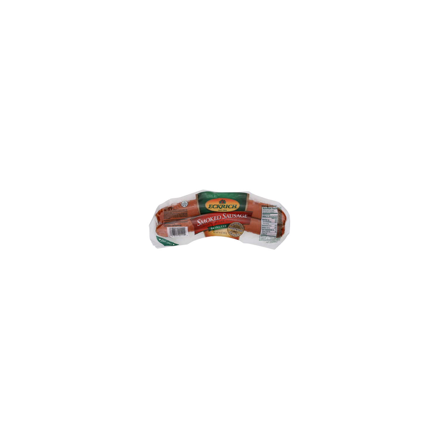 Eckrich Skinless Smoked Sausage - 14 Ounce Image 1 of 4