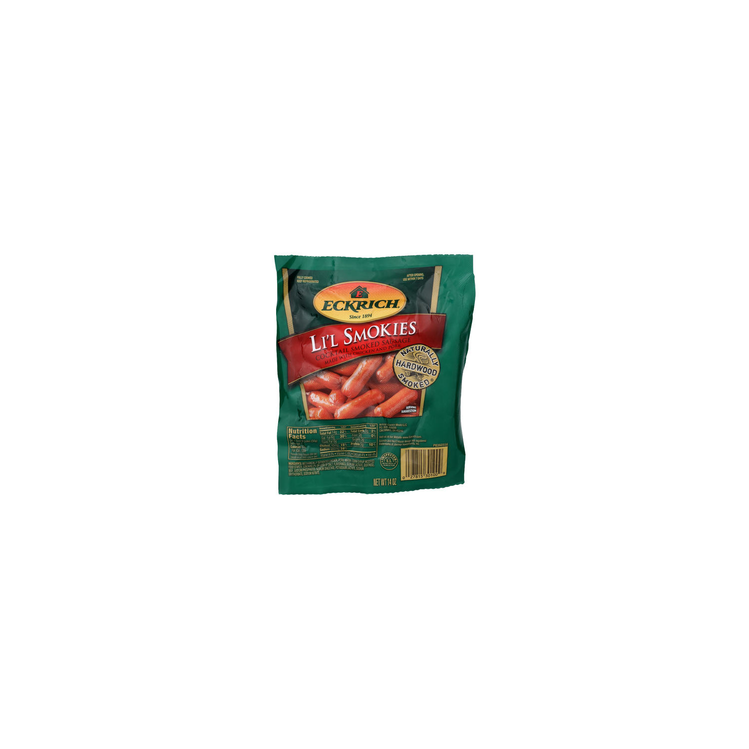 Eckrich Li'l Smokies Cocktail Smoked Sausage - 14 Ounce Image 1 of 4