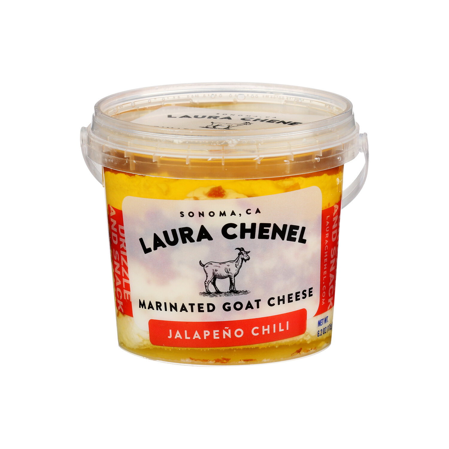Laura Chenel Marinated Jalapeño Chili Goat Cheese - 6.2 Ounce Image 1 of 4