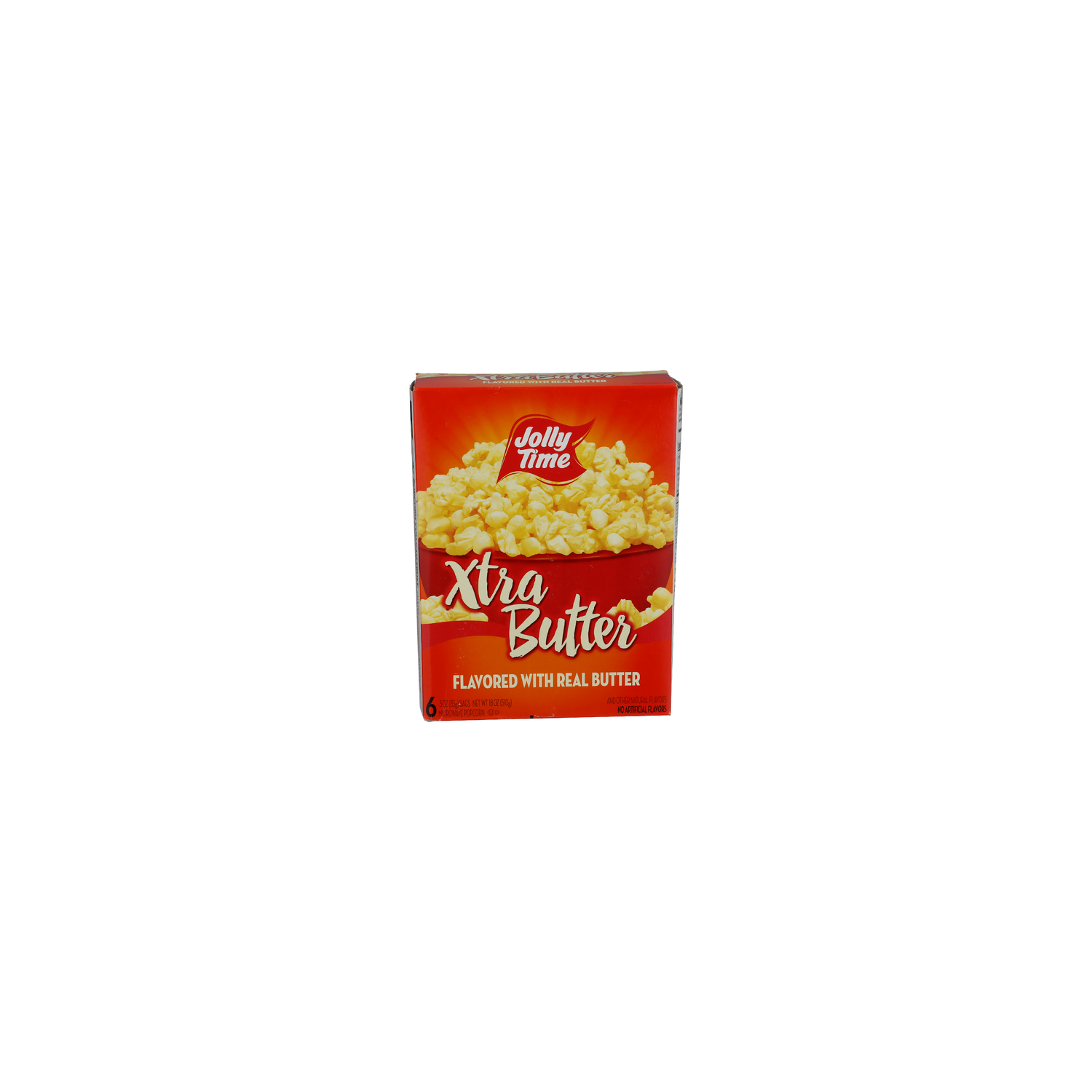 Jolly Time Xtra Butter Microwave Popcorn - 3 Ounce - 6 Count Image 1 of 4