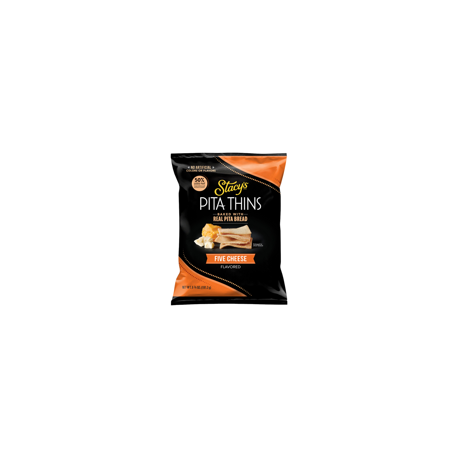 Stacy's Thins Five Cheese Flavored Baked Pita Bread - 6.75 Ounce Image 1 of 3