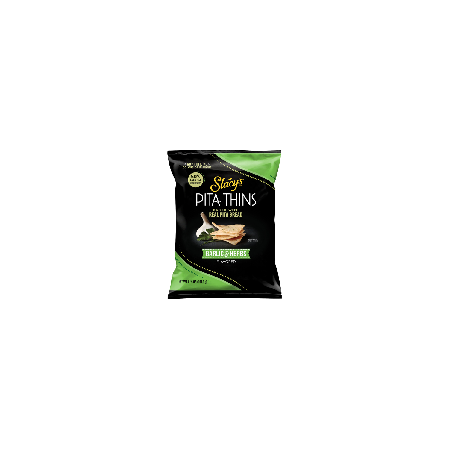 Stacy's Baked Garlic & Herbs Pita Thins - 6.75 Ounce Image 1 of 3