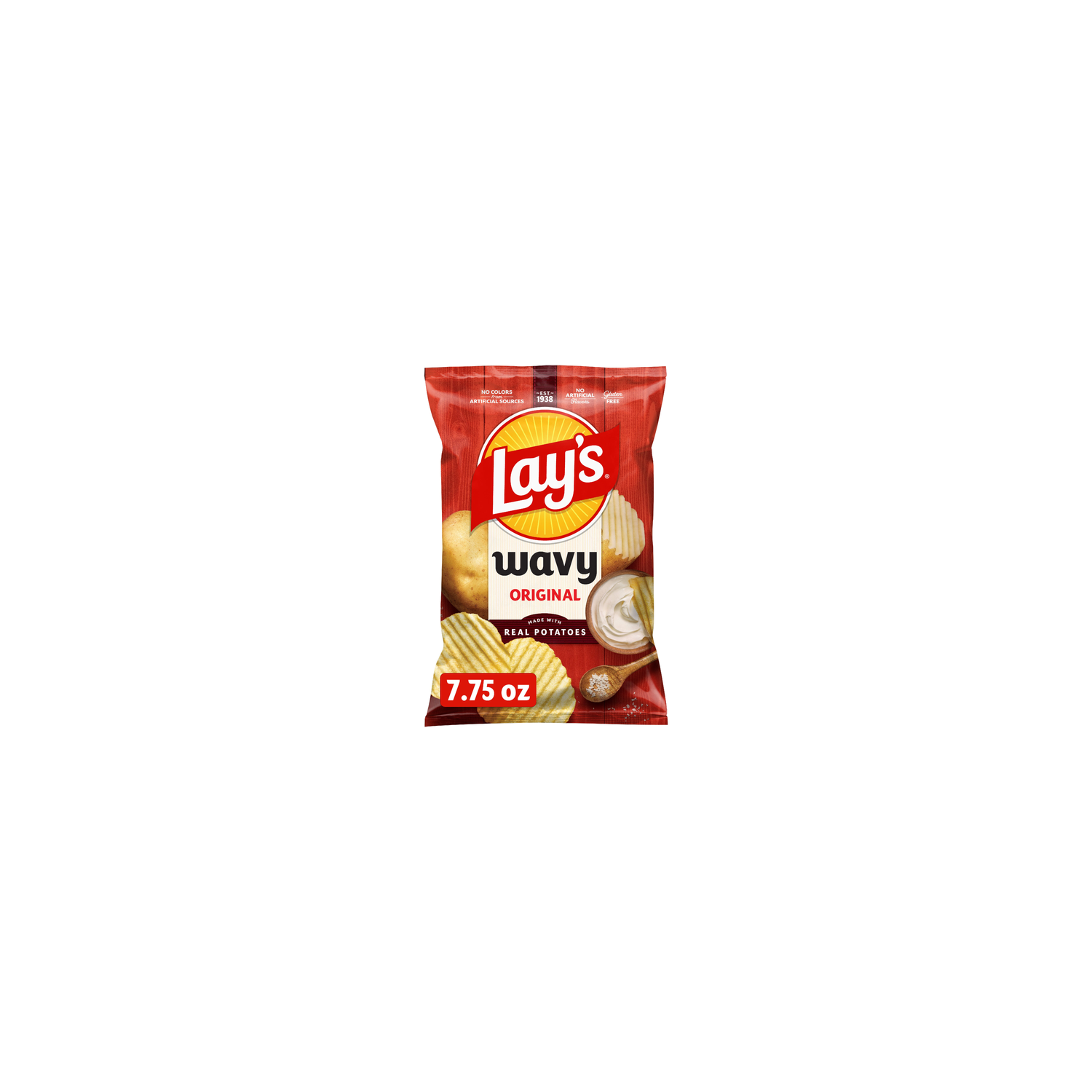 Lay's Wavy Original Potato Chips - 7.75 Ounce Image 1 of 3