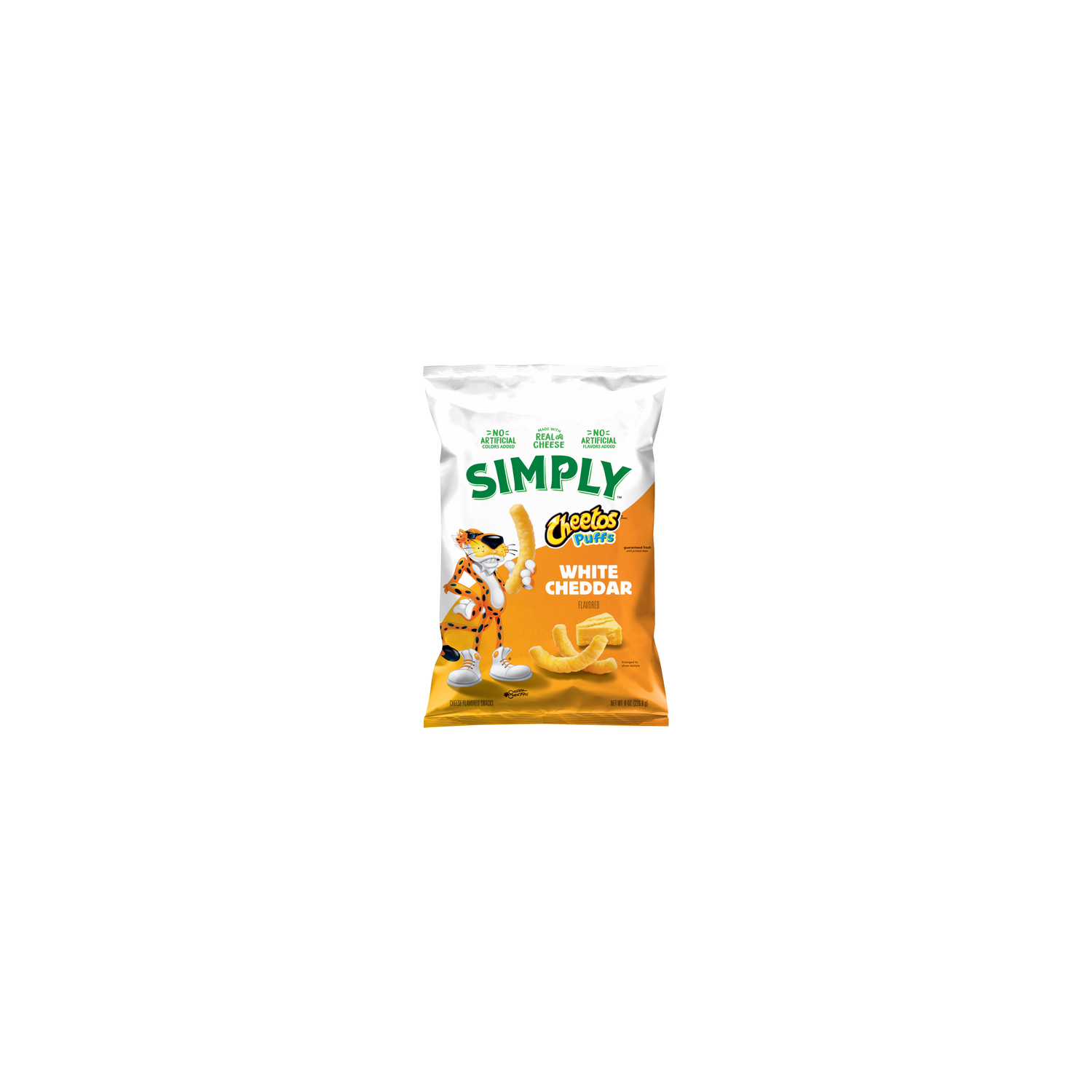 Cheetos Simply Puffs Cheese Flavored Snacks White Cheddar - 8 Ounce Image 1 of 3