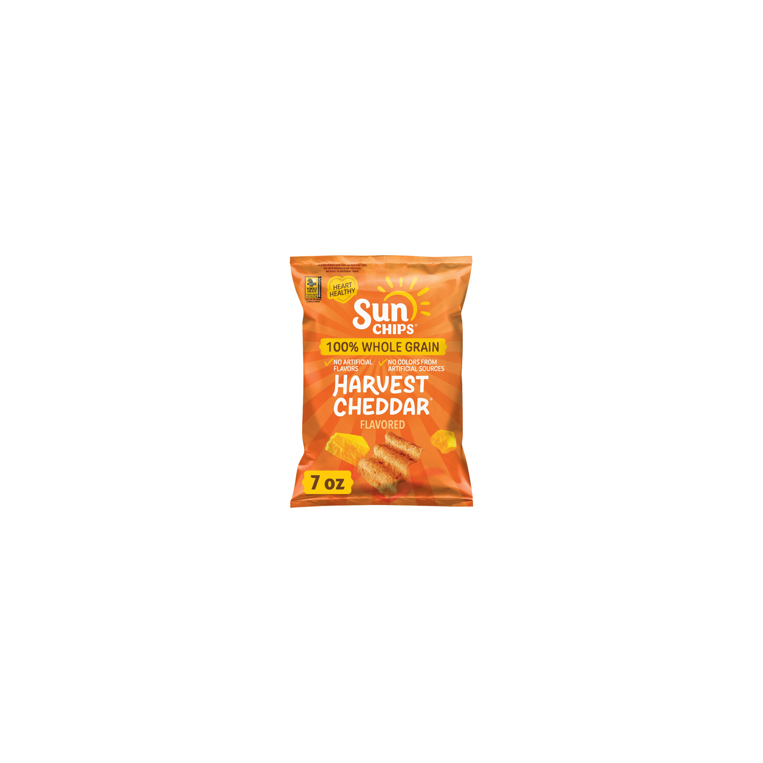 SunChips Whole Grain Snacks Harvest Cheddar Flavored - 7 Ounce Image 1 of 3