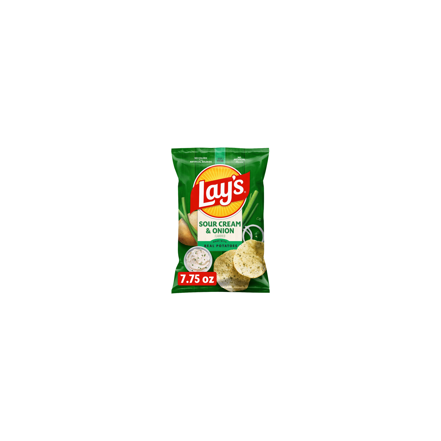 Lay's Sour Cream & Onion Flavored Potato Chips - 7.75 Ounce Image 1 of 3